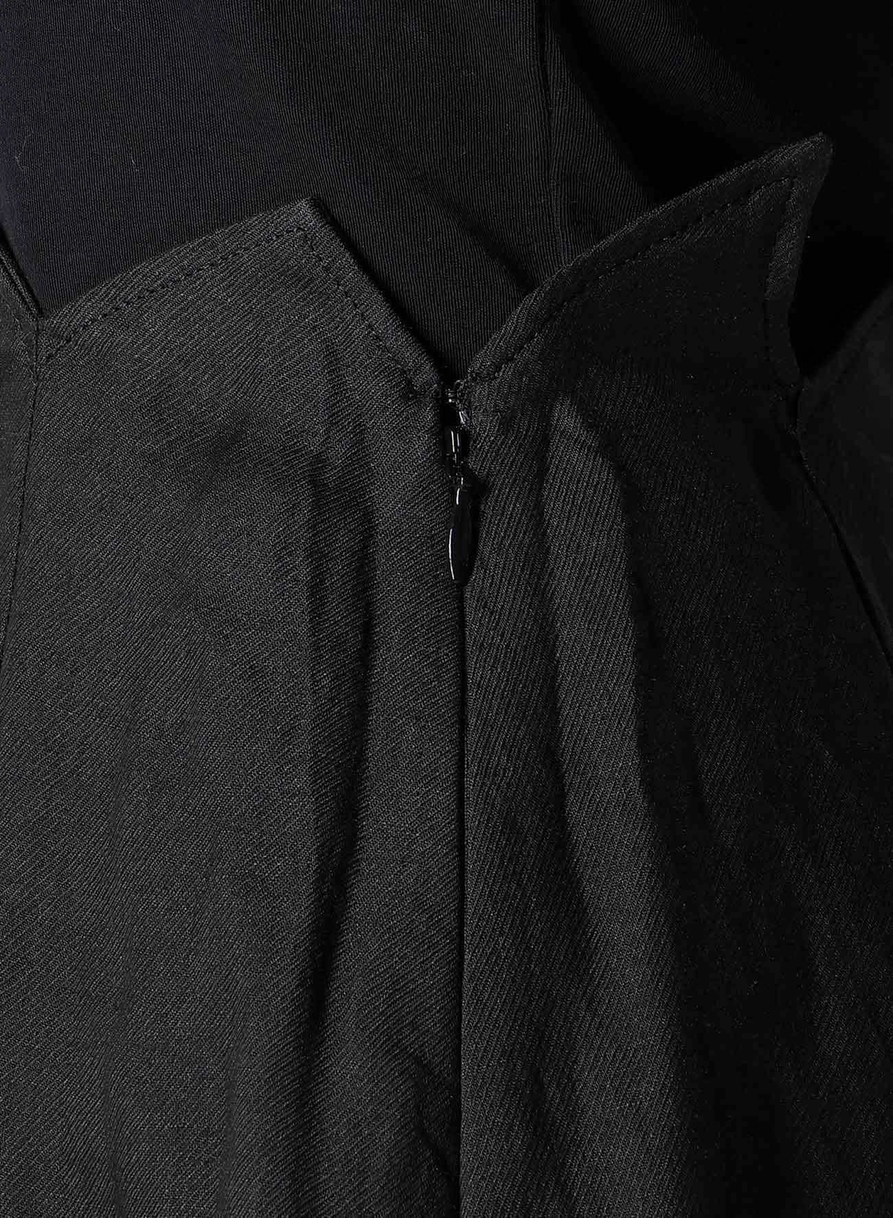 Ra TWILL ZIG ZAG MINI SKIRT