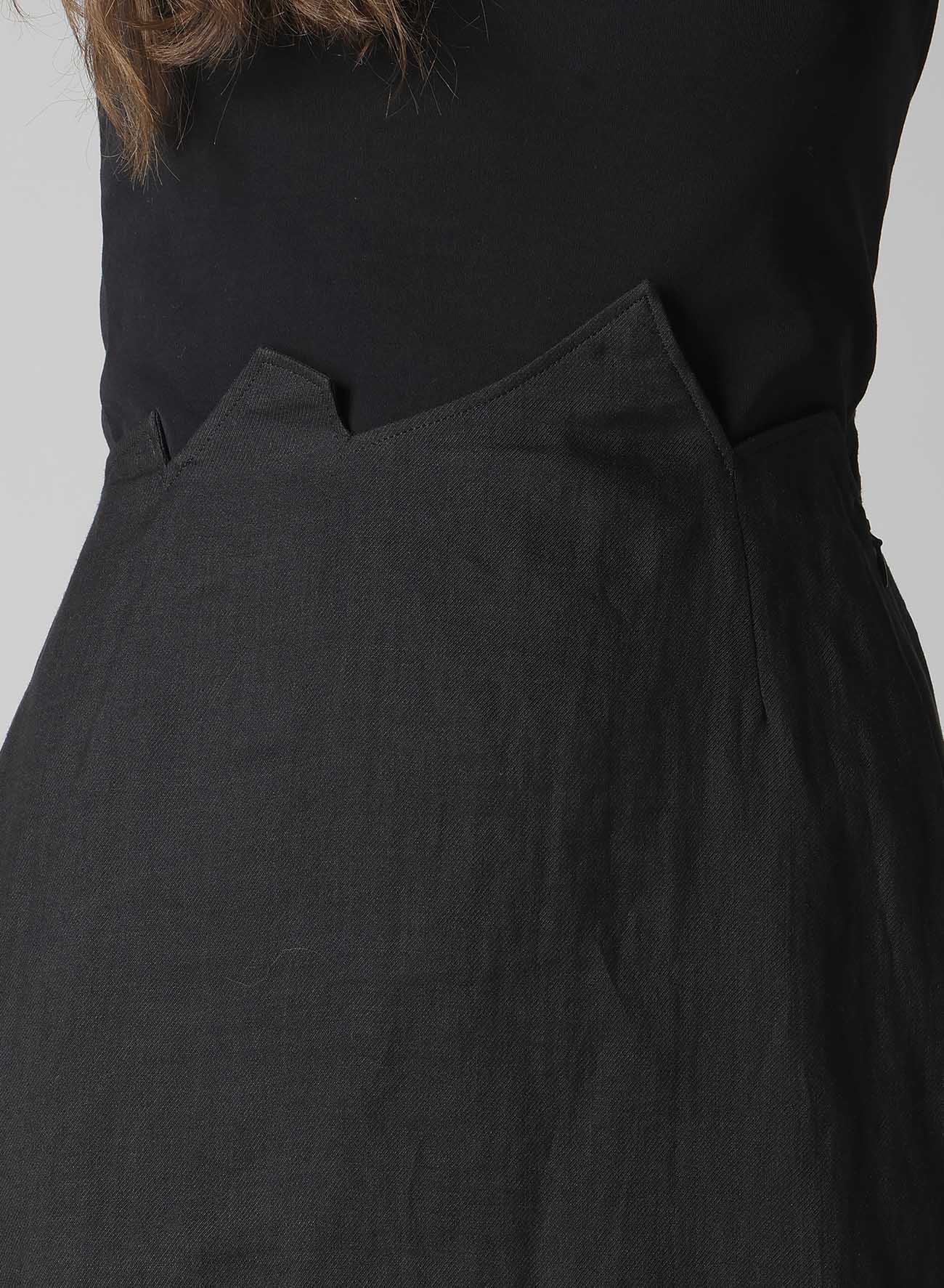 Ra TWILL ZIG ZAG MINI SKIRT