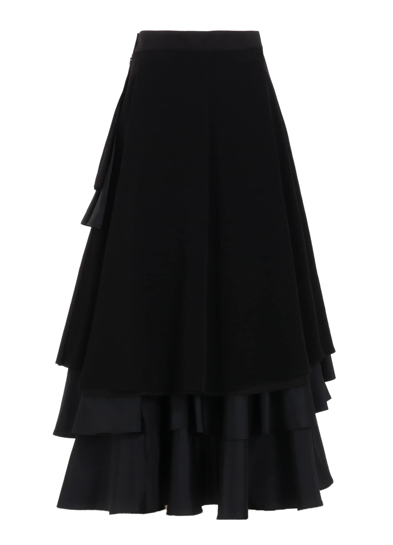 TA/PE CREPE DE CHINE ROUNDED LONG SKIRT