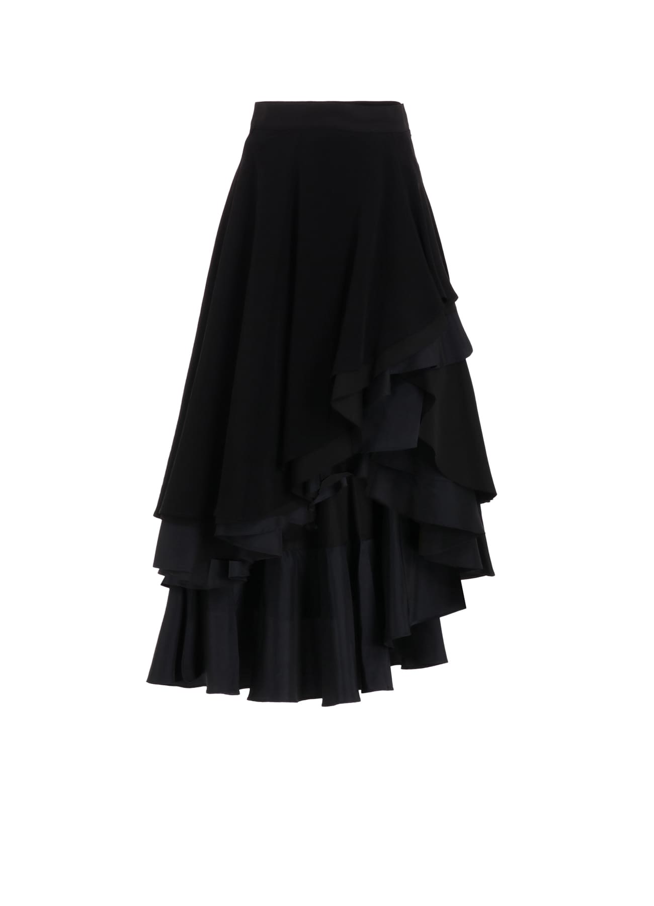 TA/PE CREPE DE CHINE ROUNDED LONG SKIRT