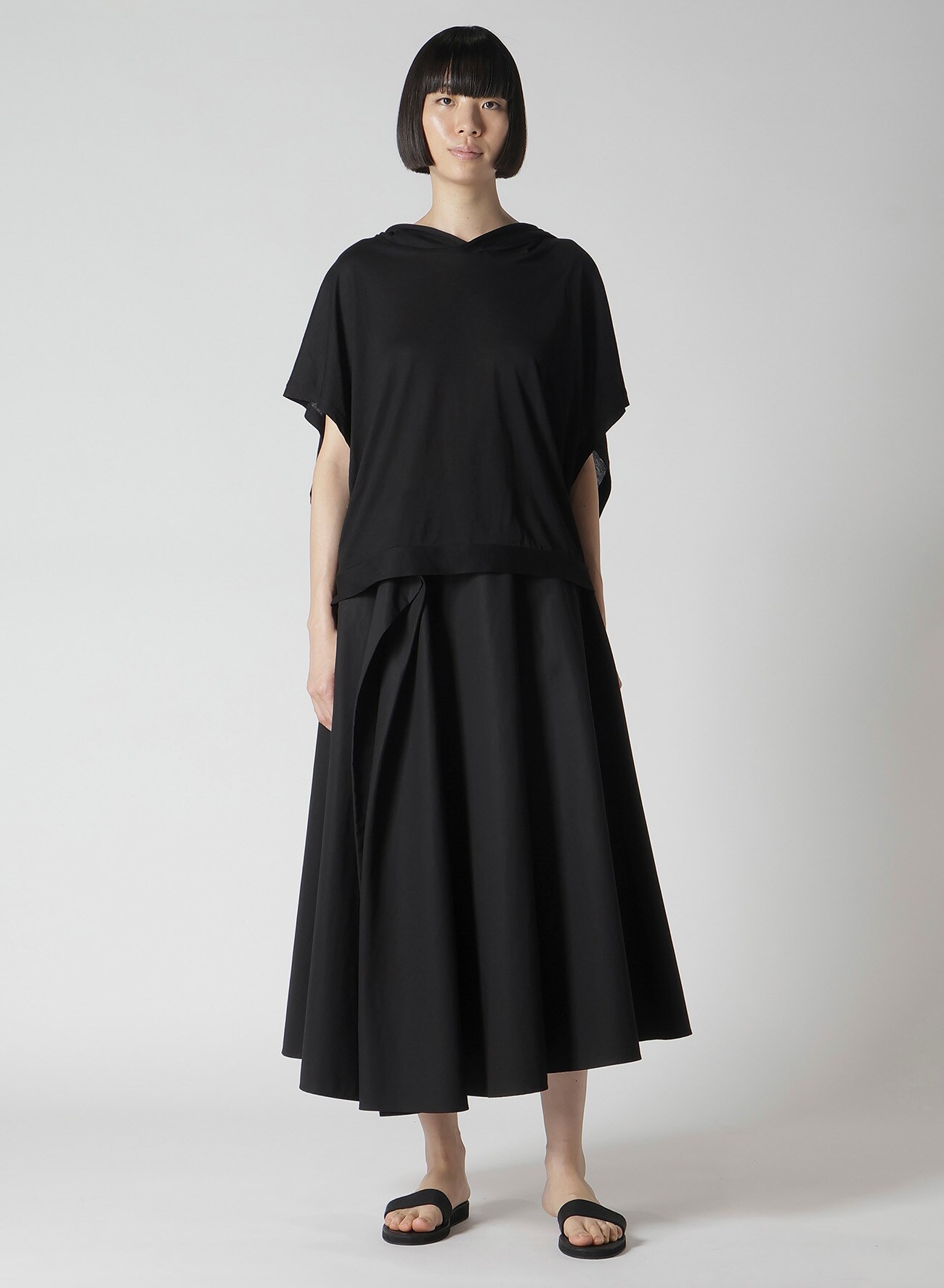COTTON TWILL REVERSIBLE SKIRT