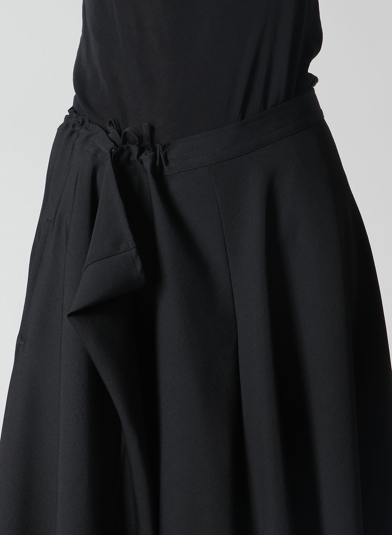 GABARDINE R GATHERED SKIRT