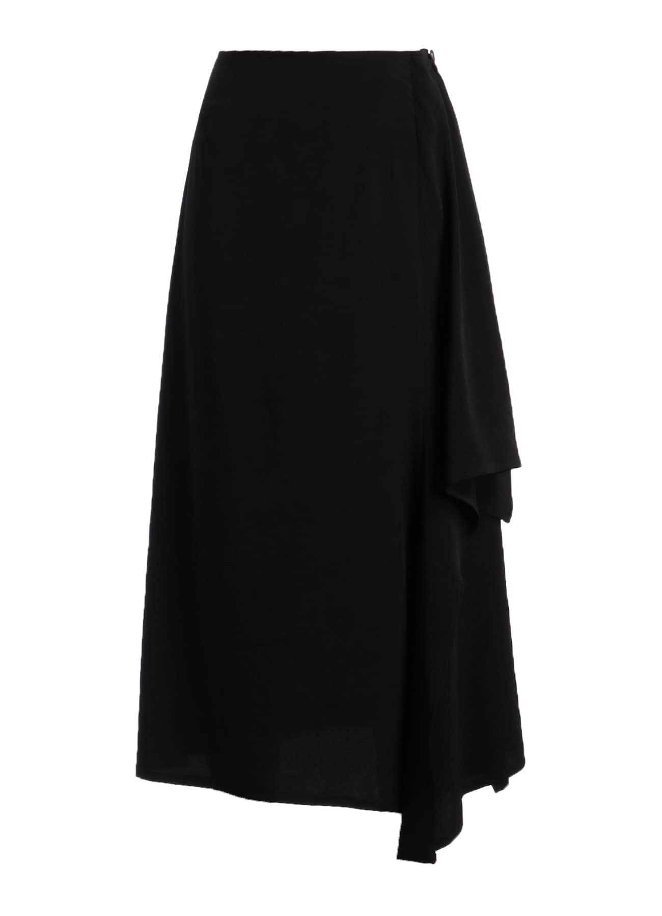 TA/PE CREPE DE CHINE L DRAPED SKIRT