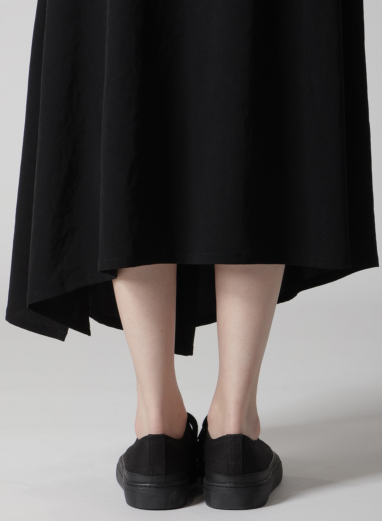 TA/PE CREPE DE CHINE L DRAPED SKIRT