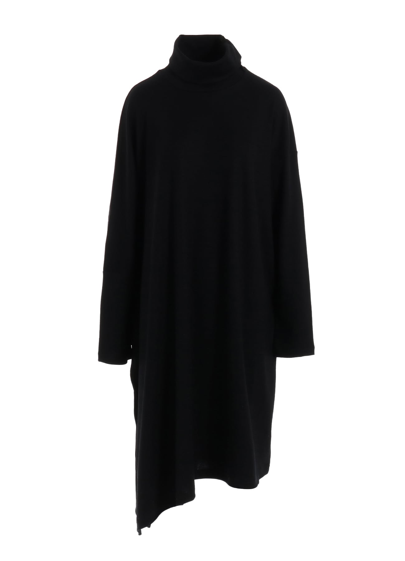 LUMINARY WOOL FLARED HIGH NECK DRESS