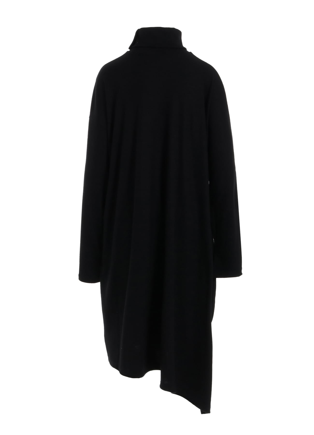 LUMINARY WOOL FLARED HIGH NECK DRESS