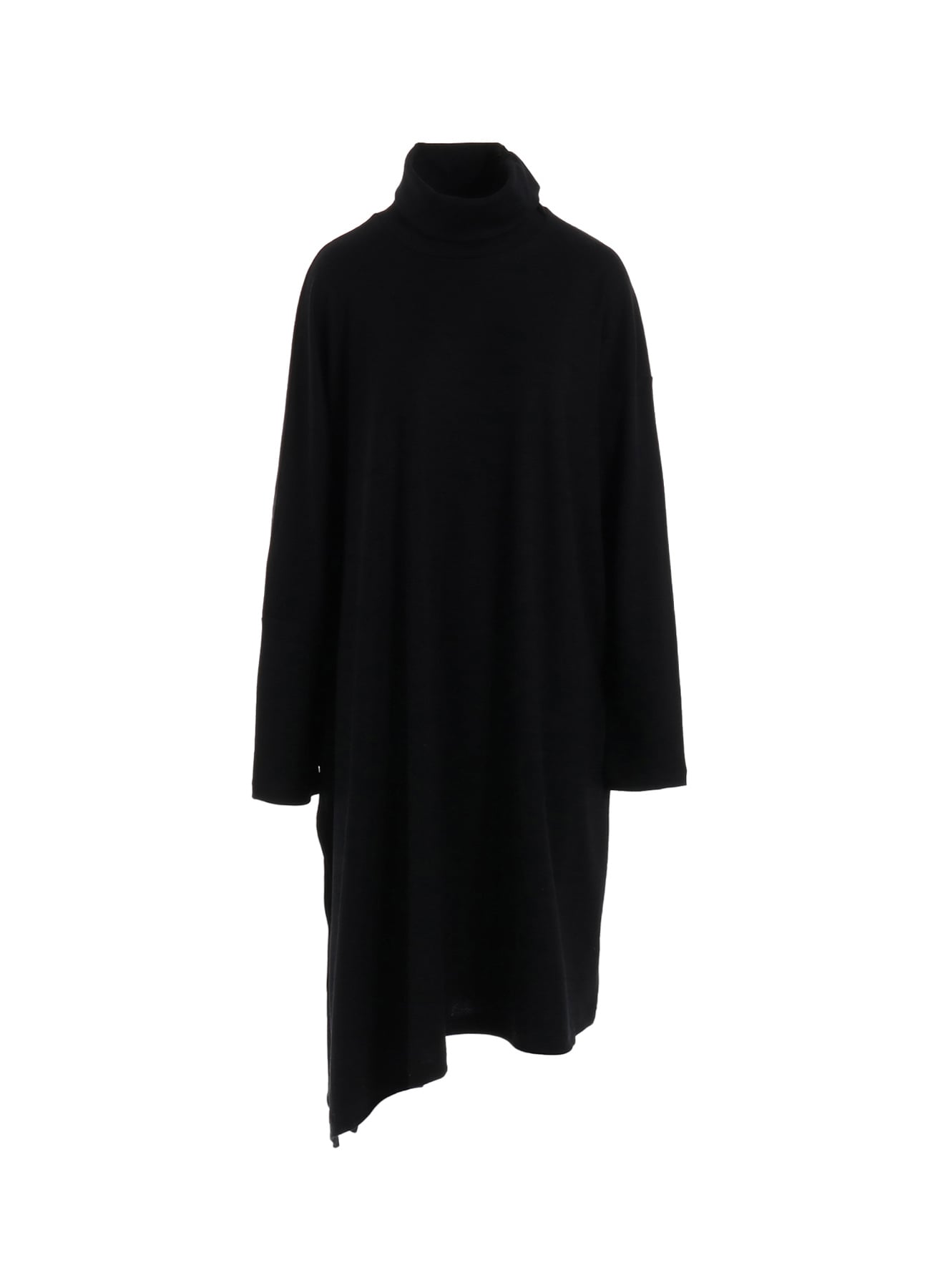 LUMINARY WOOL FLARED HIGH NECK DRESS