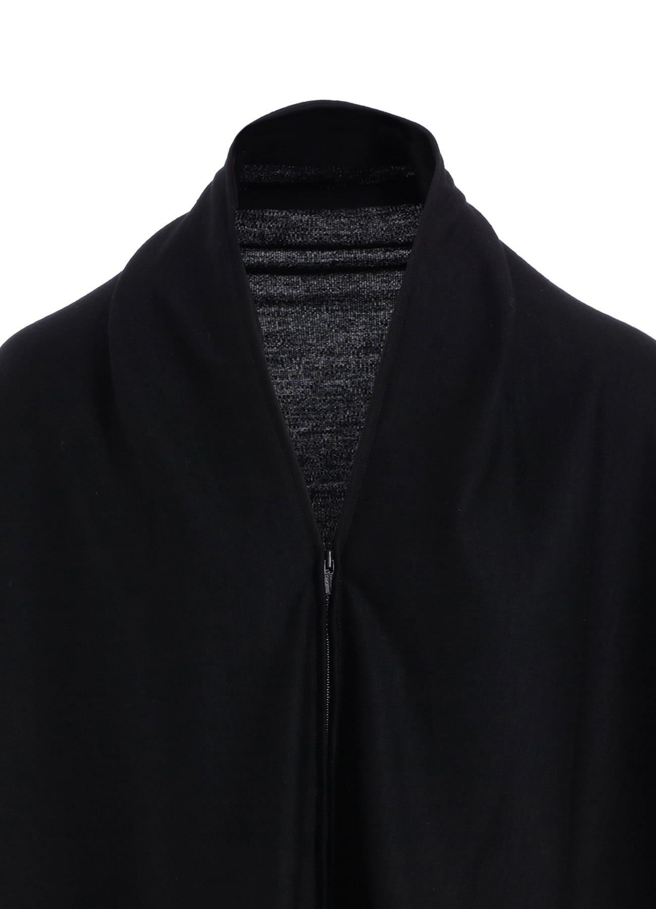 LUMINARY WOOL FLARED ZIP CARDIGAN