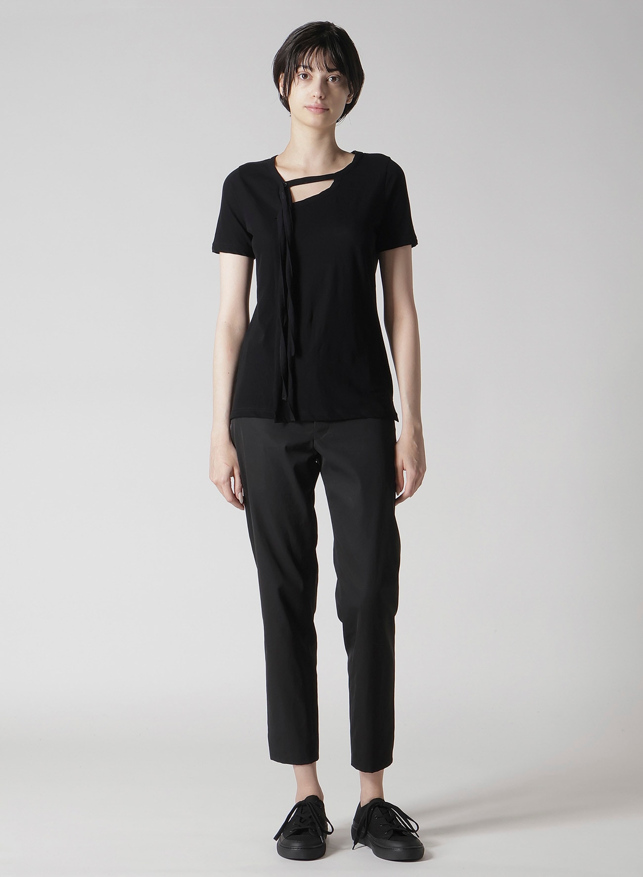 HIGH TWISTED SINGLE JERSEY STRAP SHORT SLV T