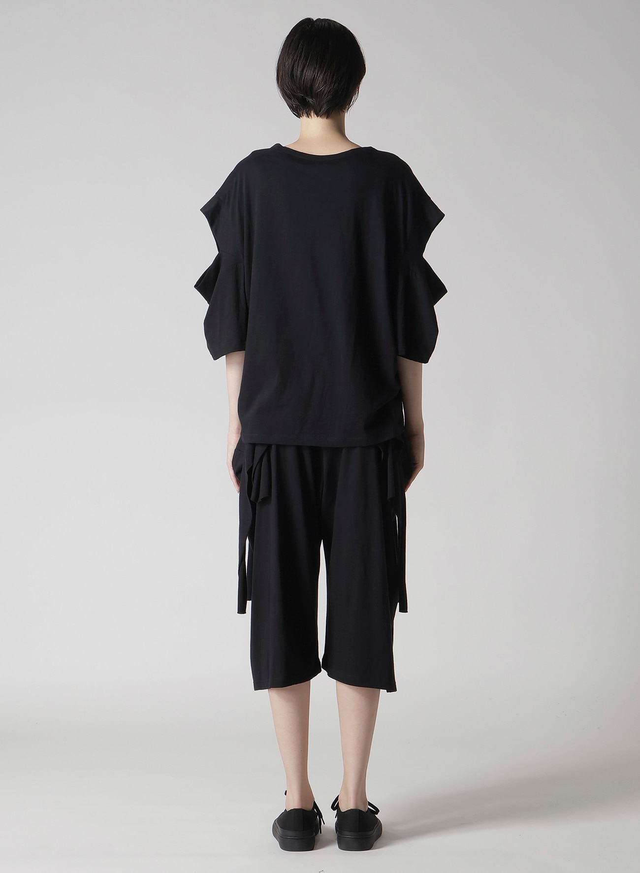STF COTTON SINGLE JERSEY O SHOULDER SHORT SLV T