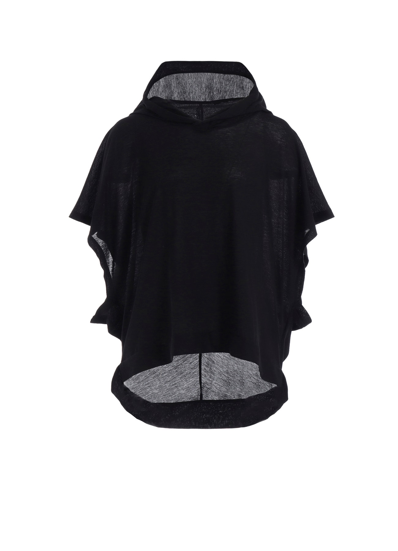 GASSING YARN SINGLE JERSEY FRENCH SLEEVE HOODIE