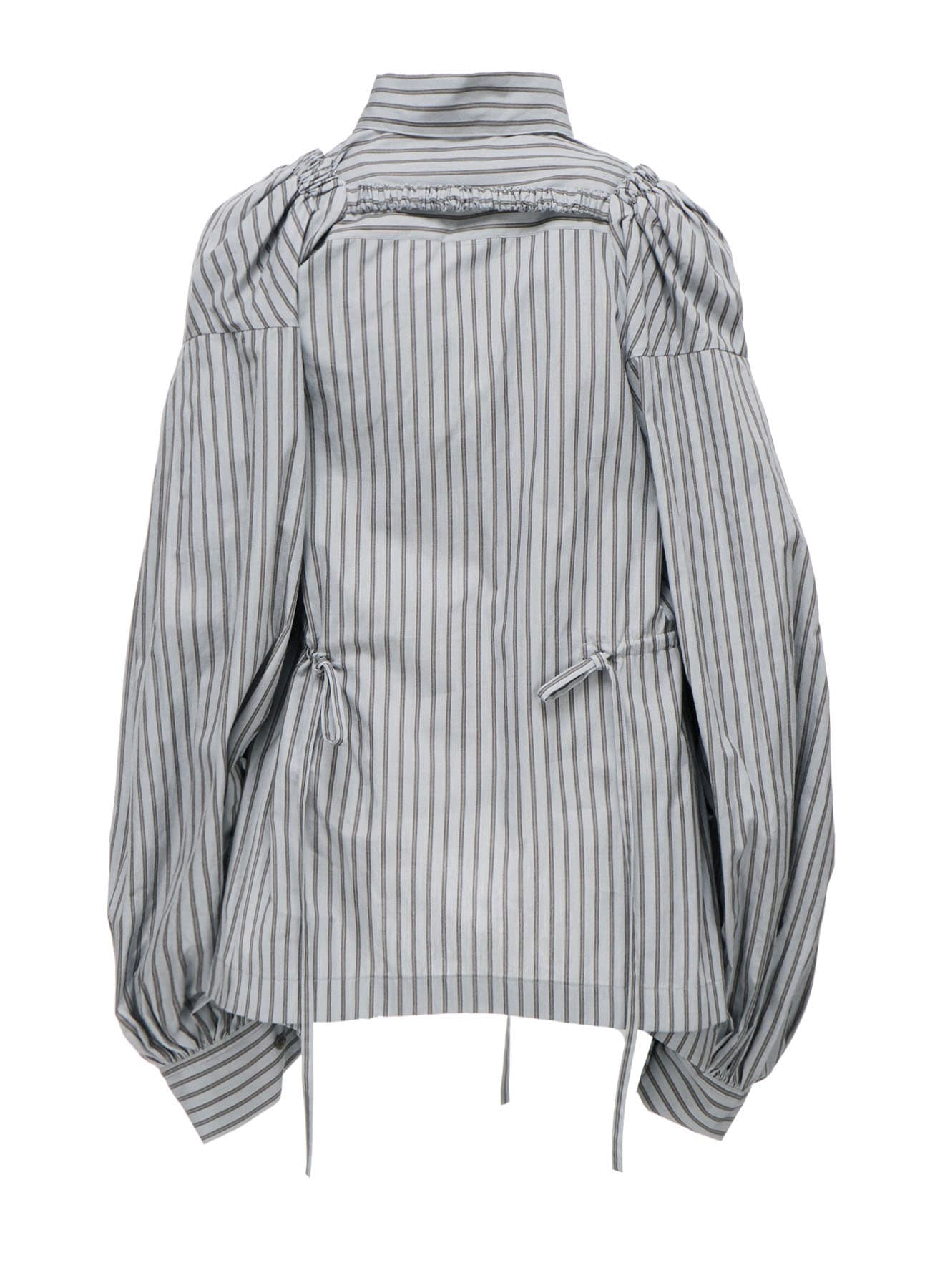 COTTON STRIPE COMBINATION BLOUSE