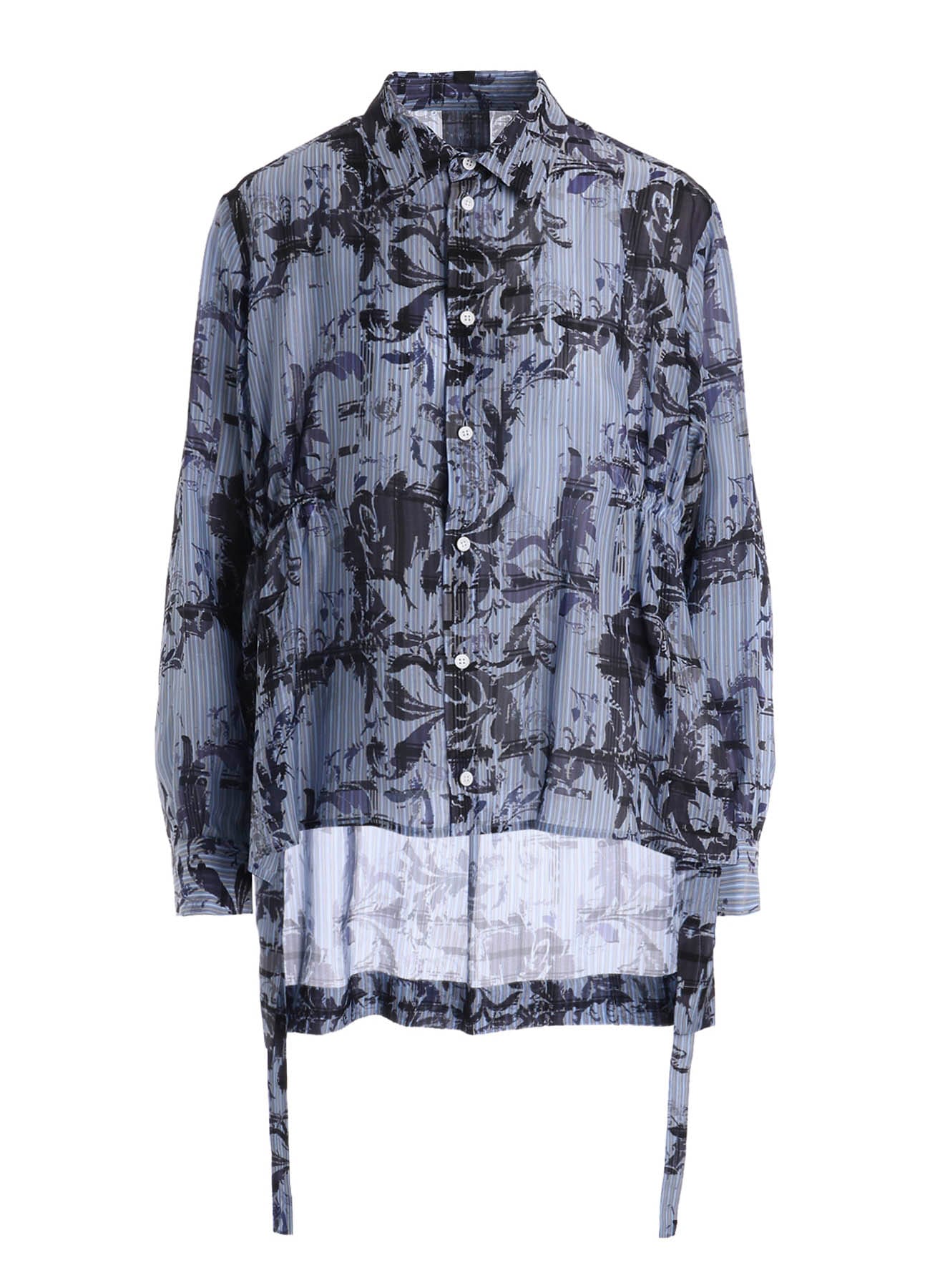 Cu PLAID PT STRIPE WAIST GATHER-B