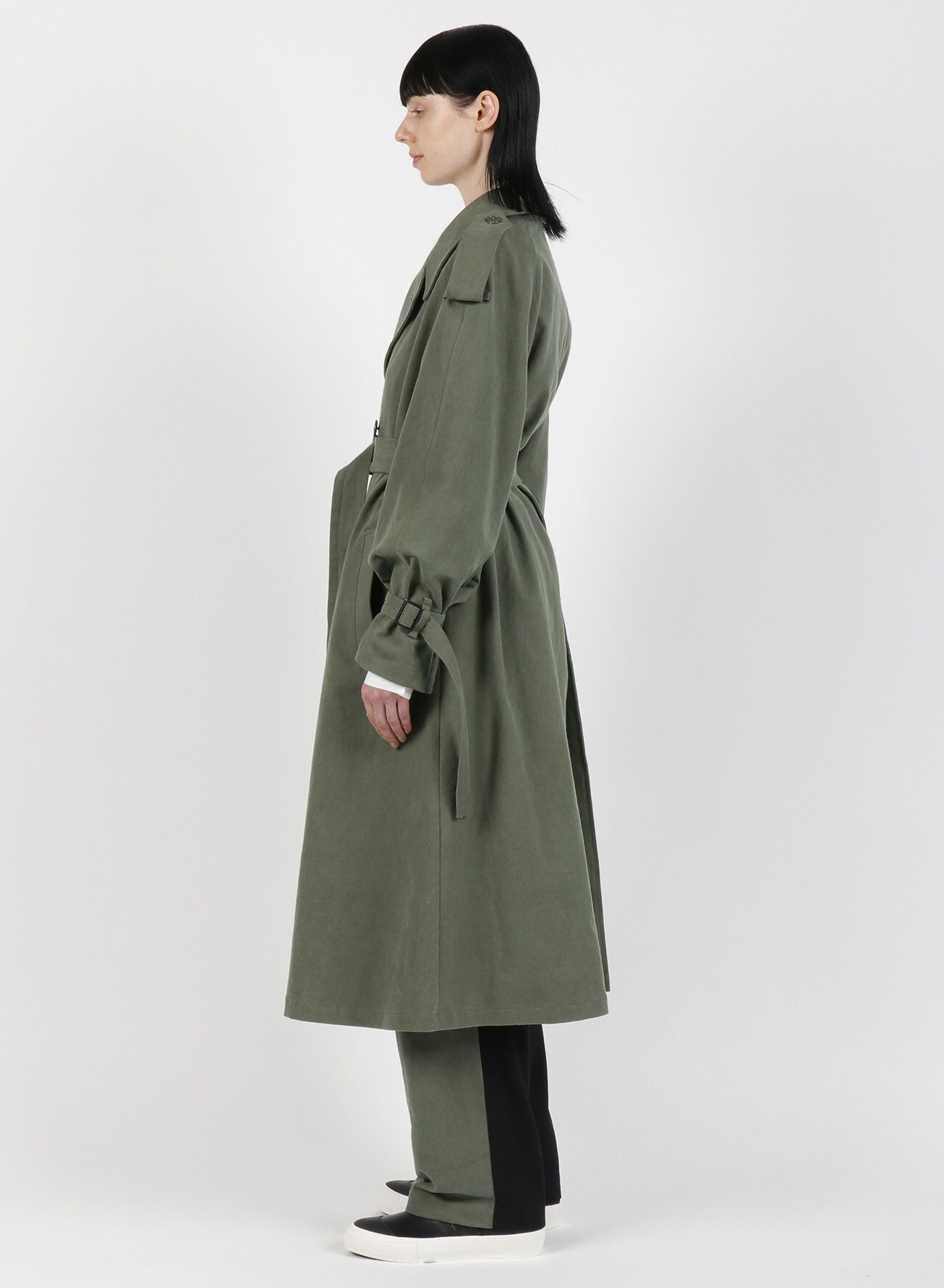 SULFUR DYED WHIPCODE R-M.TRENCH COAT