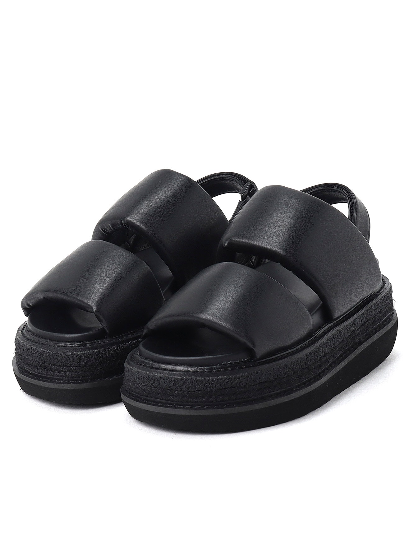 PU LEATHER FLATFORM SANDAL