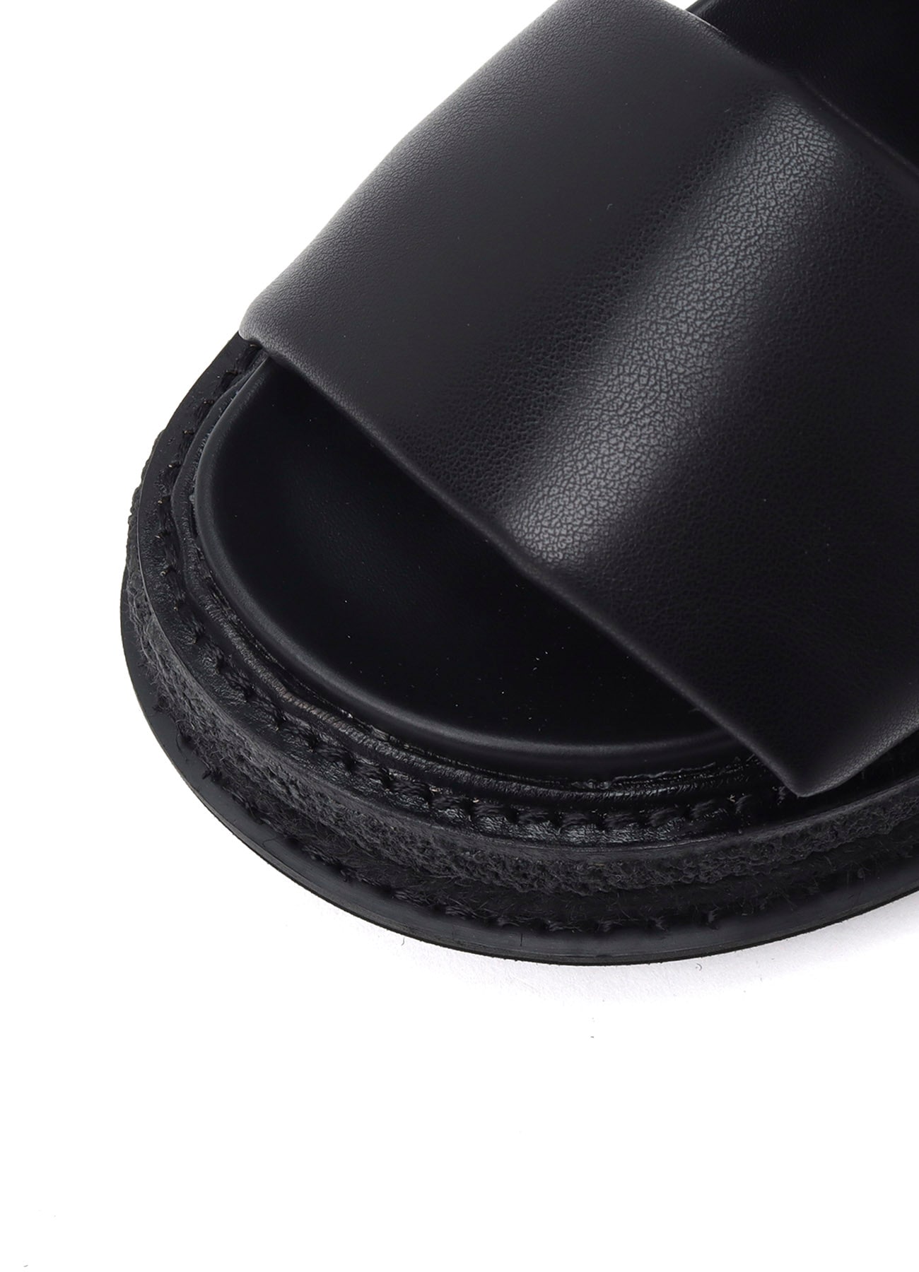 PU LEATHER FLATFORM SANDAL