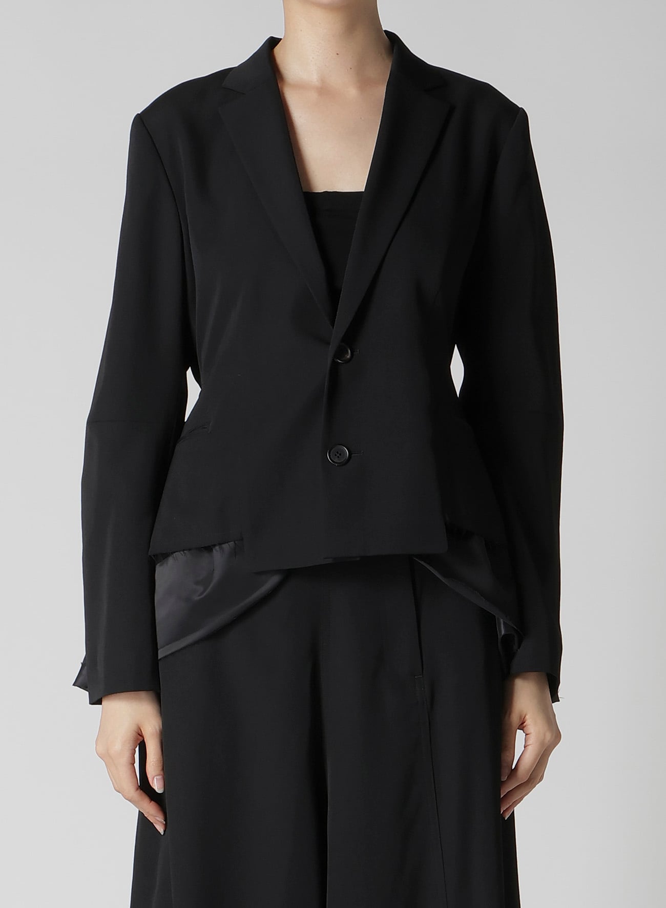 GABARDINE PEPLUM JACKET