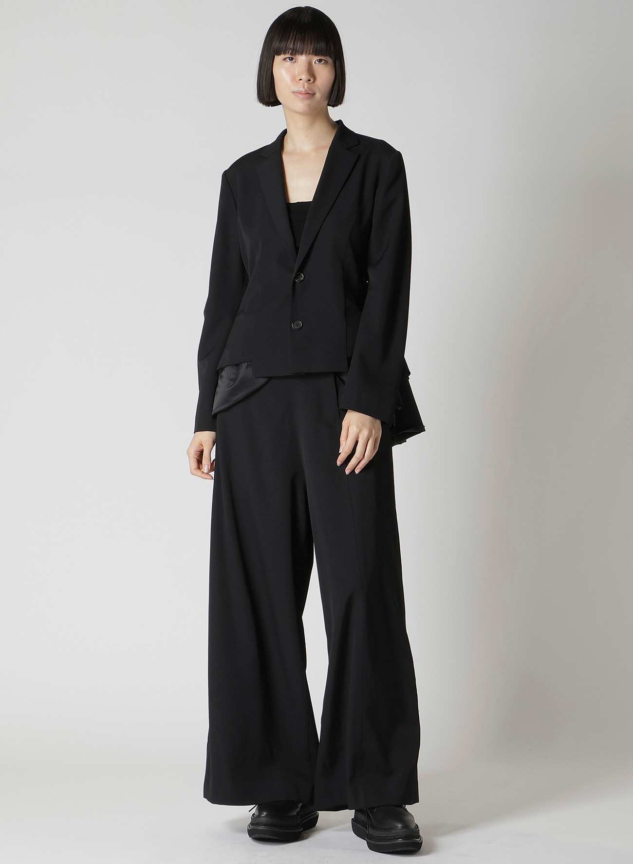GABARDINE PEPLUM JACKET