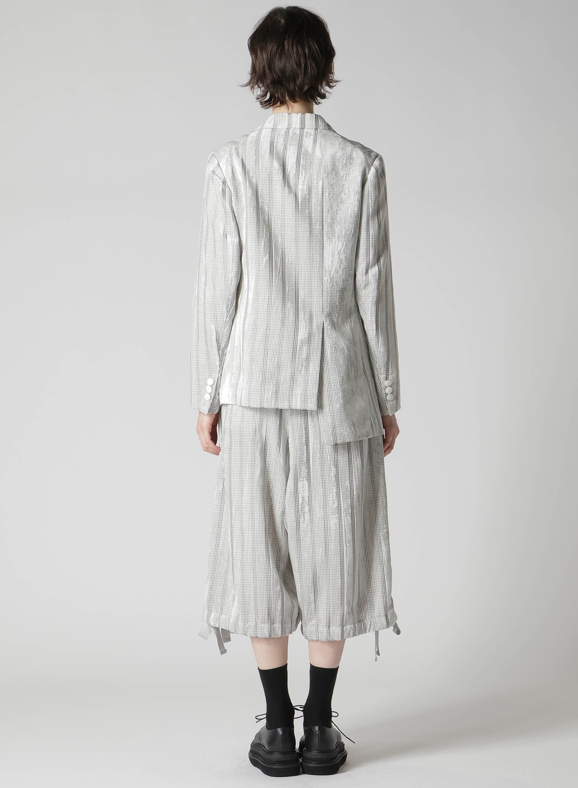 OPAL FINISHING VELVET ASYMMETRY DOUBLE B JACKET