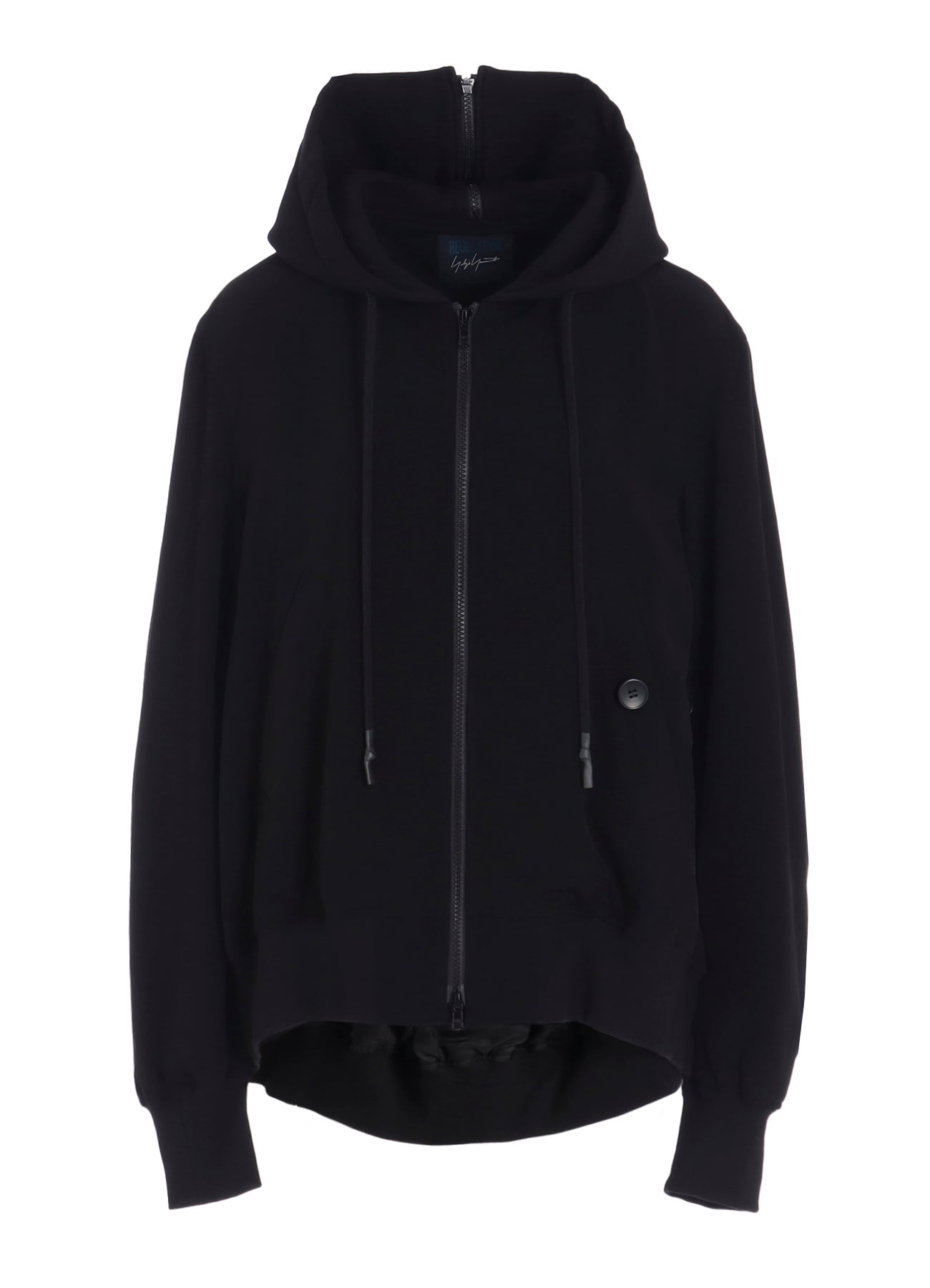 TA/PE CREPE DE CHINE HOODED BOMBER JKT