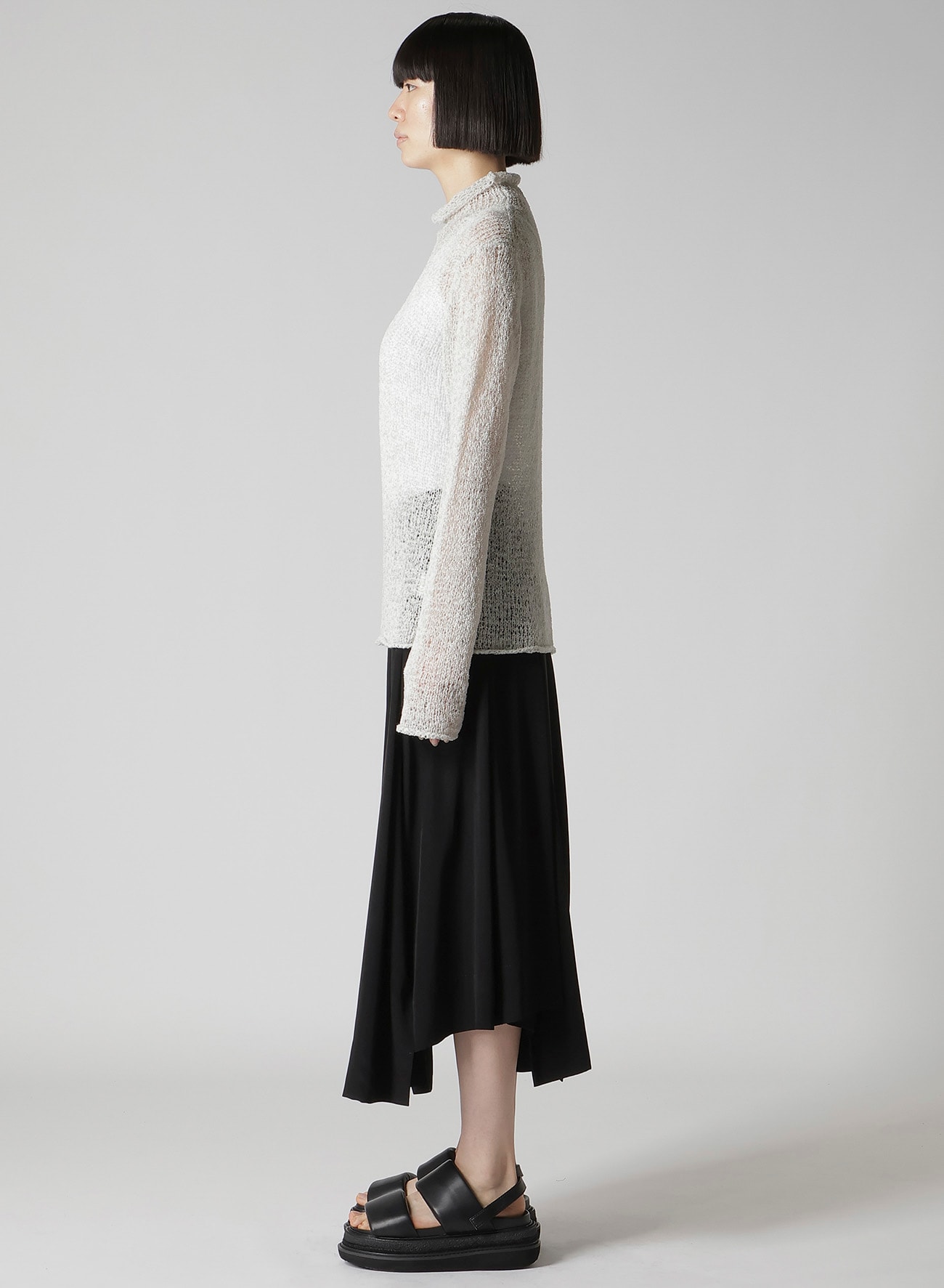 SUMMER KNIT HIGH NECK TOP