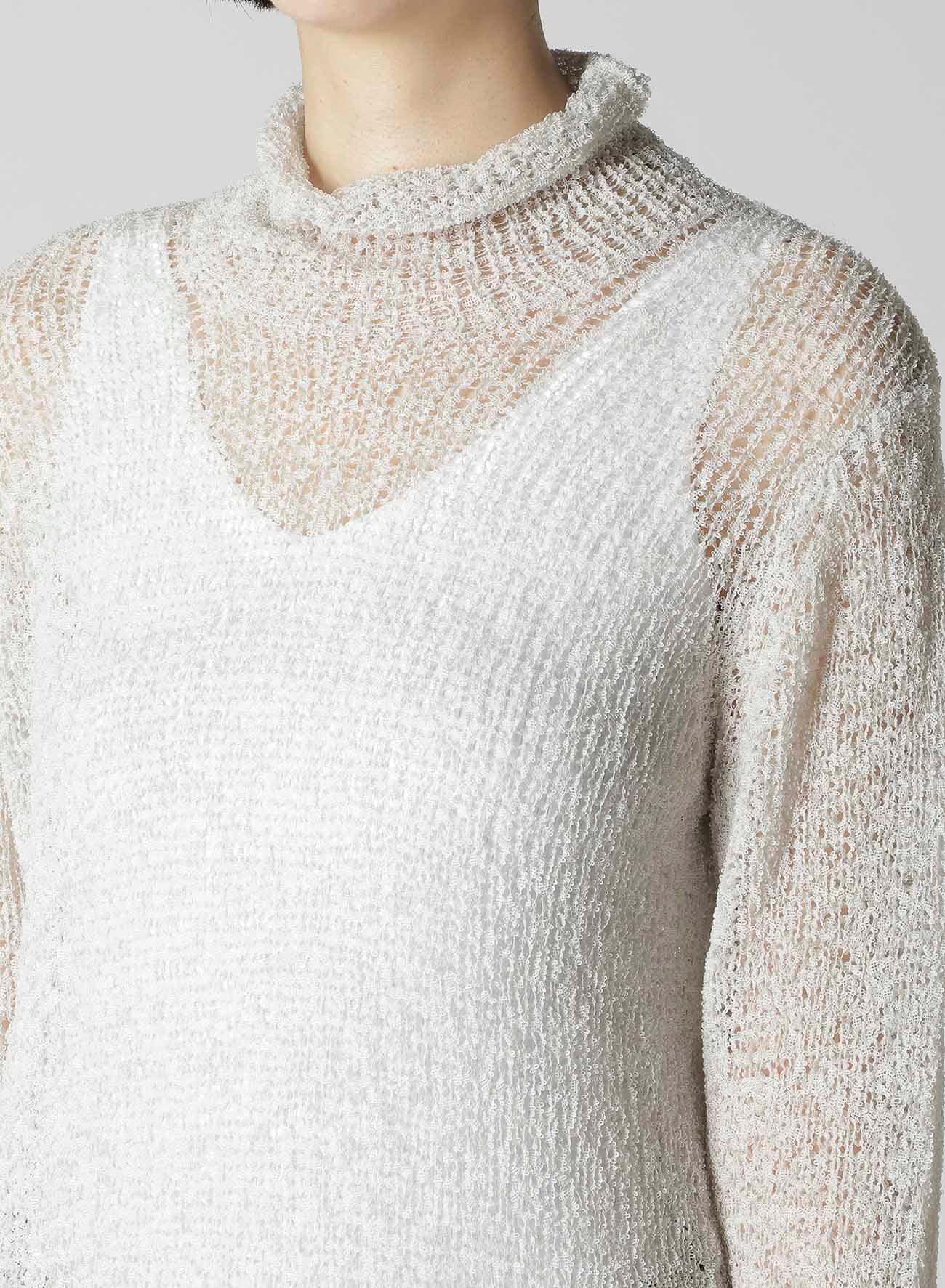 SUMMER KNIT HIGH NECK TOP