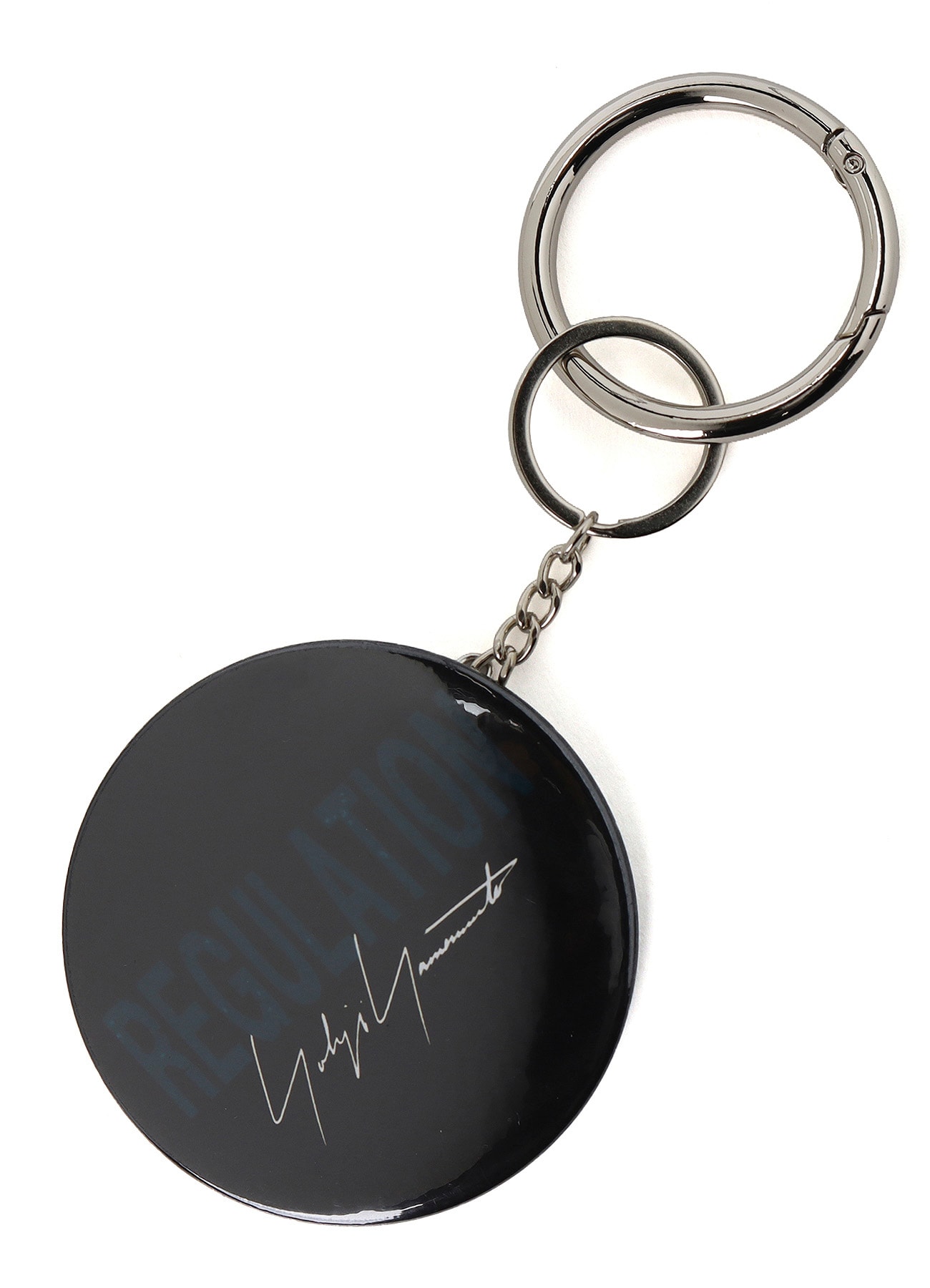 COMBINATION KNITTED KEY CHARM WITH MIRROR