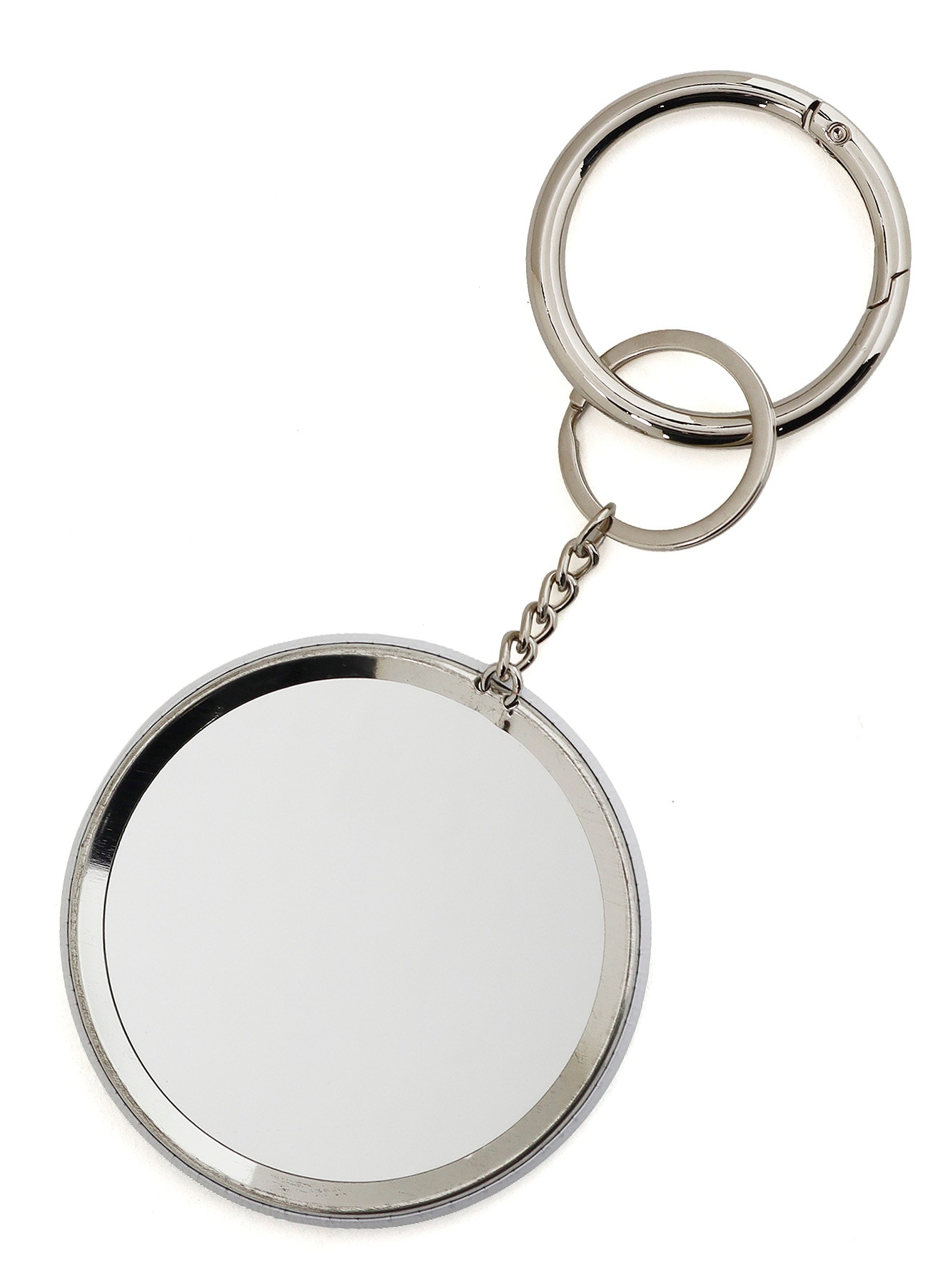 COMBINATION KNITTED KEY CHARM WITH MIRROR