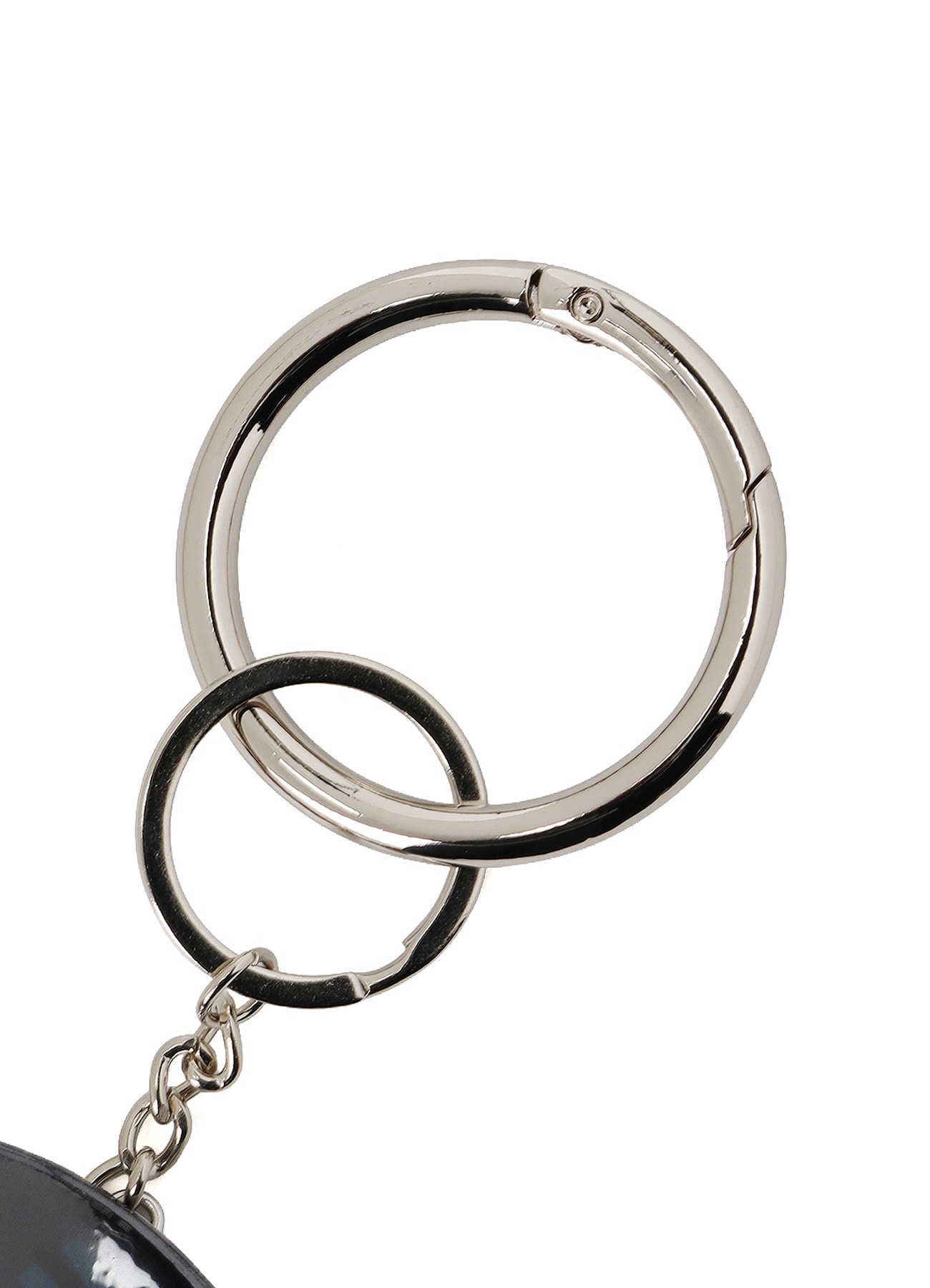 COMBINATION KNITTED KEY CHARM WITH MIRROR