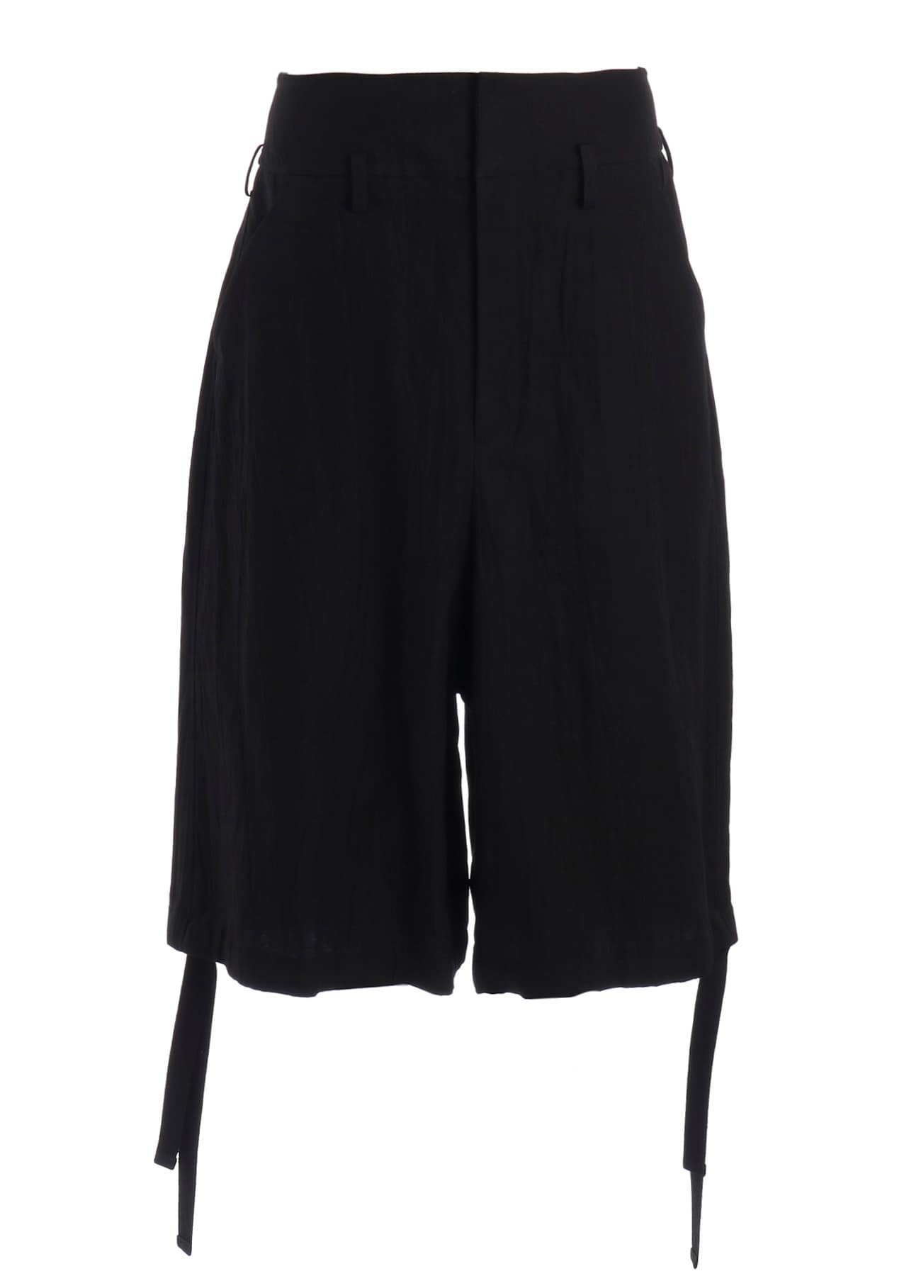 MIXED WEAVE TWILL BERMUDA PANTS