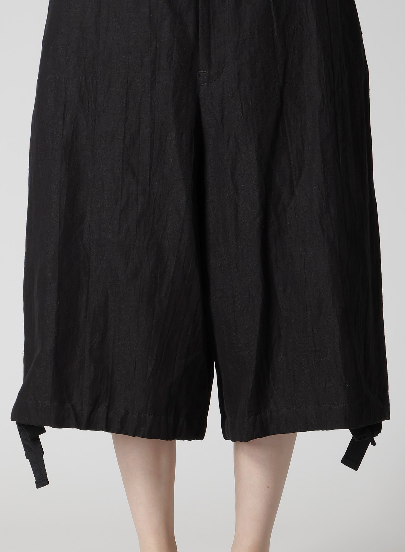 MIXED WEAVE TWILL BERMUDA PANTS