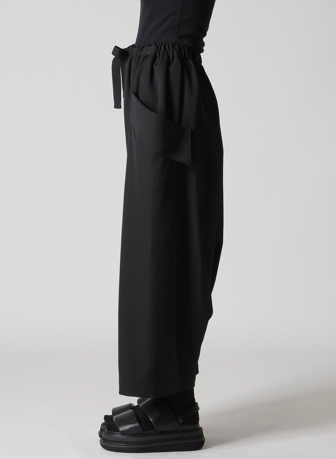 GABARDINE BIG POCKET SAROUEL PANTS