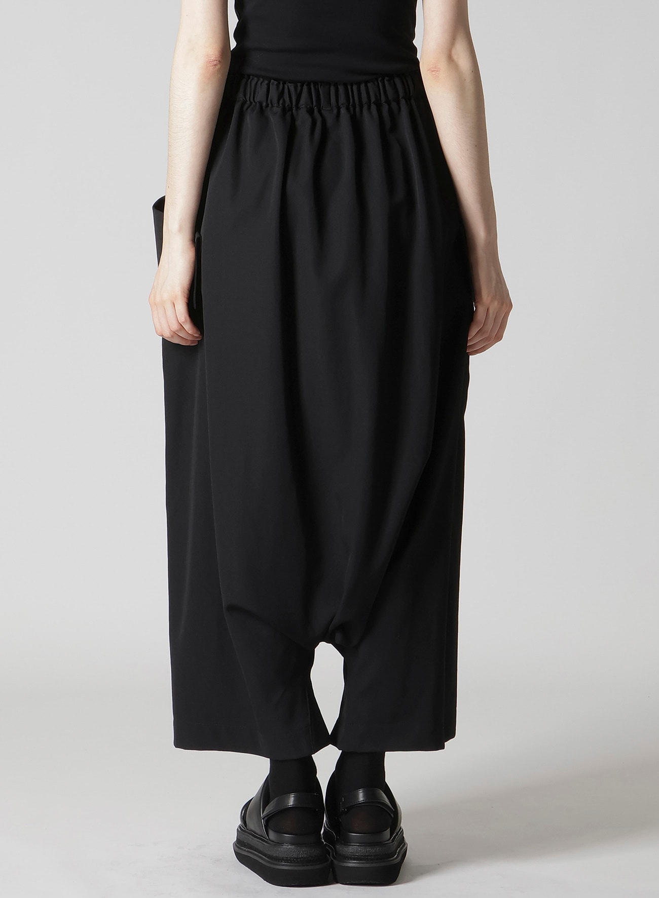 GABARDINE BIG POCKET SAROUEL PANTS