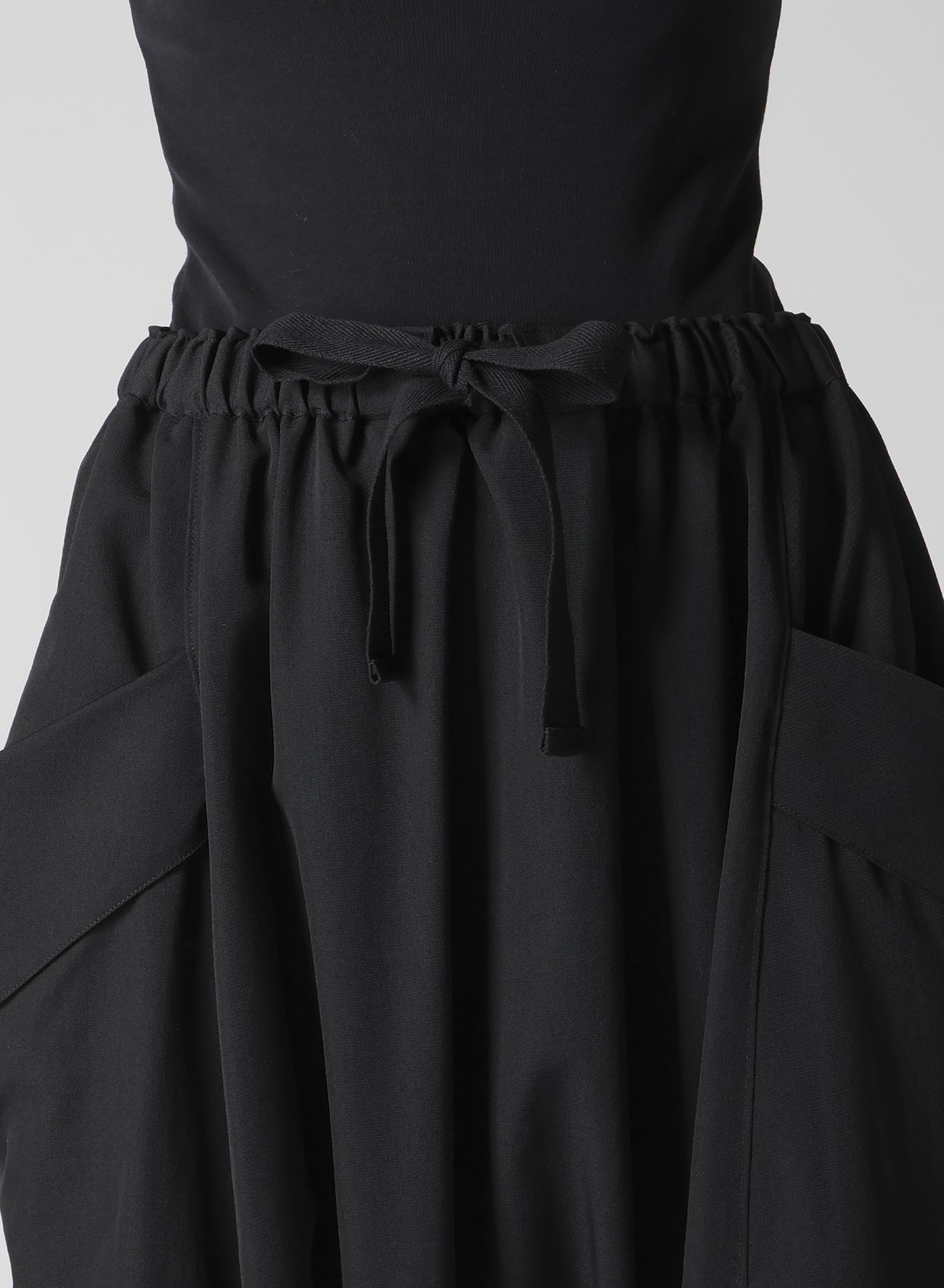 GABARDINE BIG POCKET SAROUEL PANTS