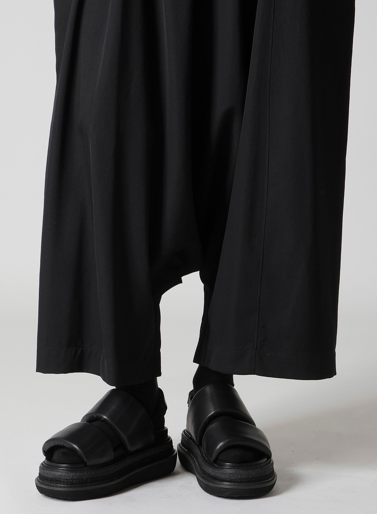 GABARDINE BIG POCKET SAROUEL PANTS