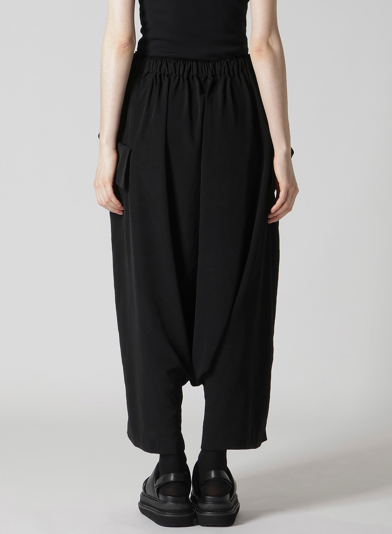 TA/PE CREPE DE CHINE BIG POCKET SAROUEL PANTS