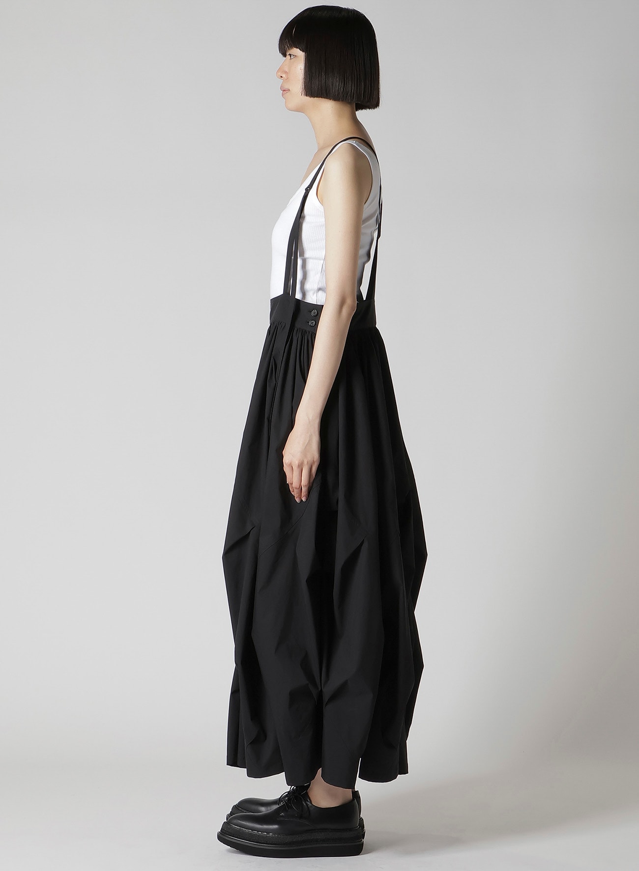 C/PE WEATHER CLOTH SUSPENDER SKIRT