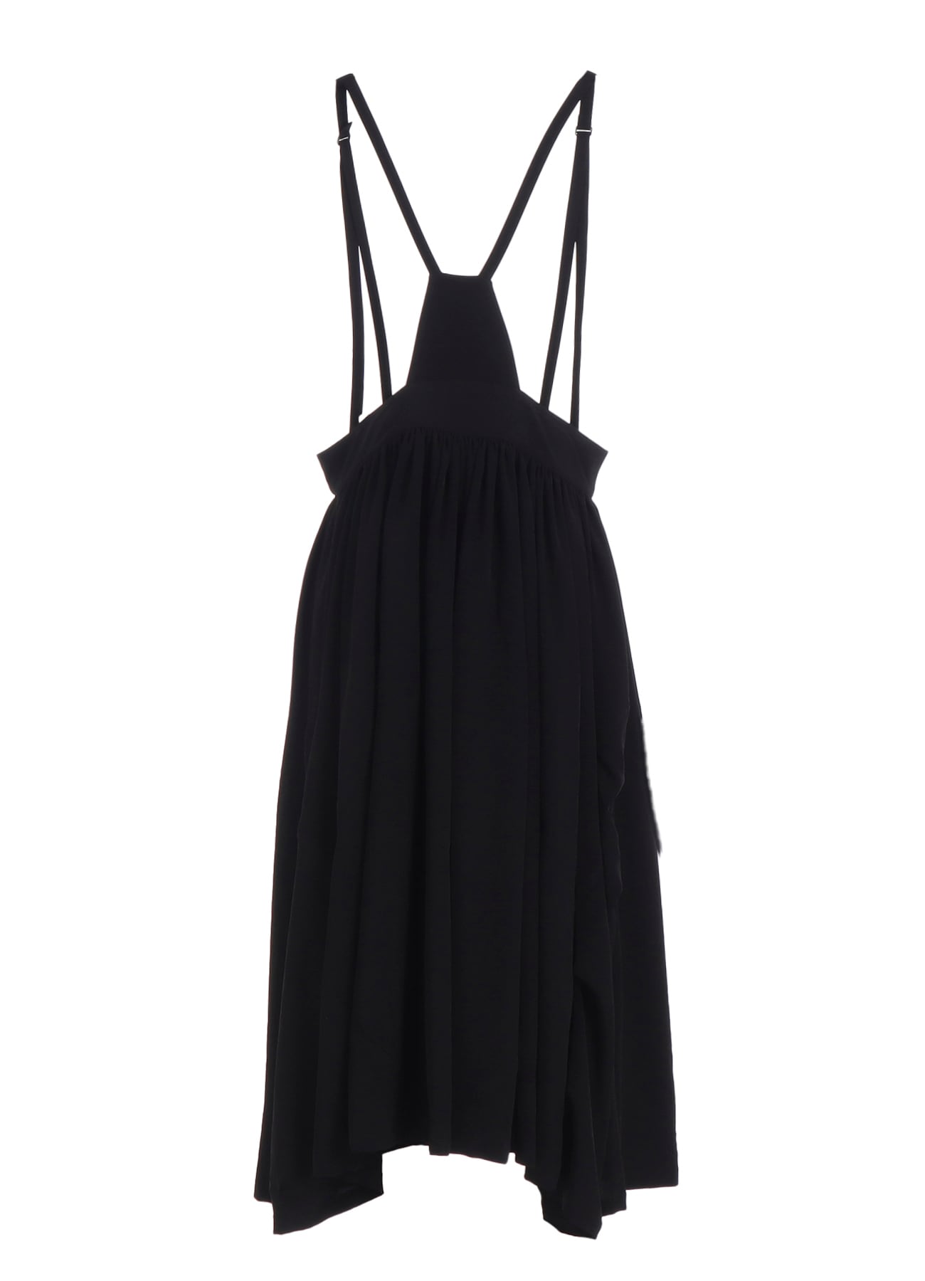 TA/PE CREPE DE CHINE FRONT BUTTON SUSPENDER SKIRT