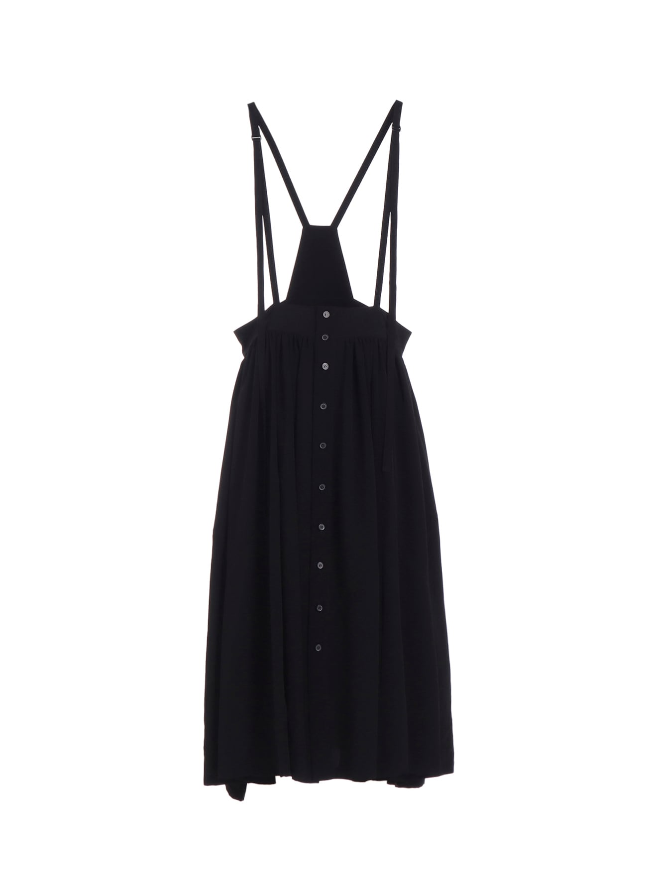 TA/PE CREPE DE CHINE FRONT BUTTON SUSPENDER SKIRT