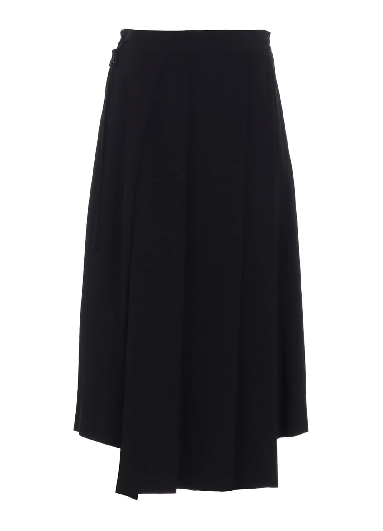TA/PE CREPE DE CHINE UNBALANCED TUCK SKIRT