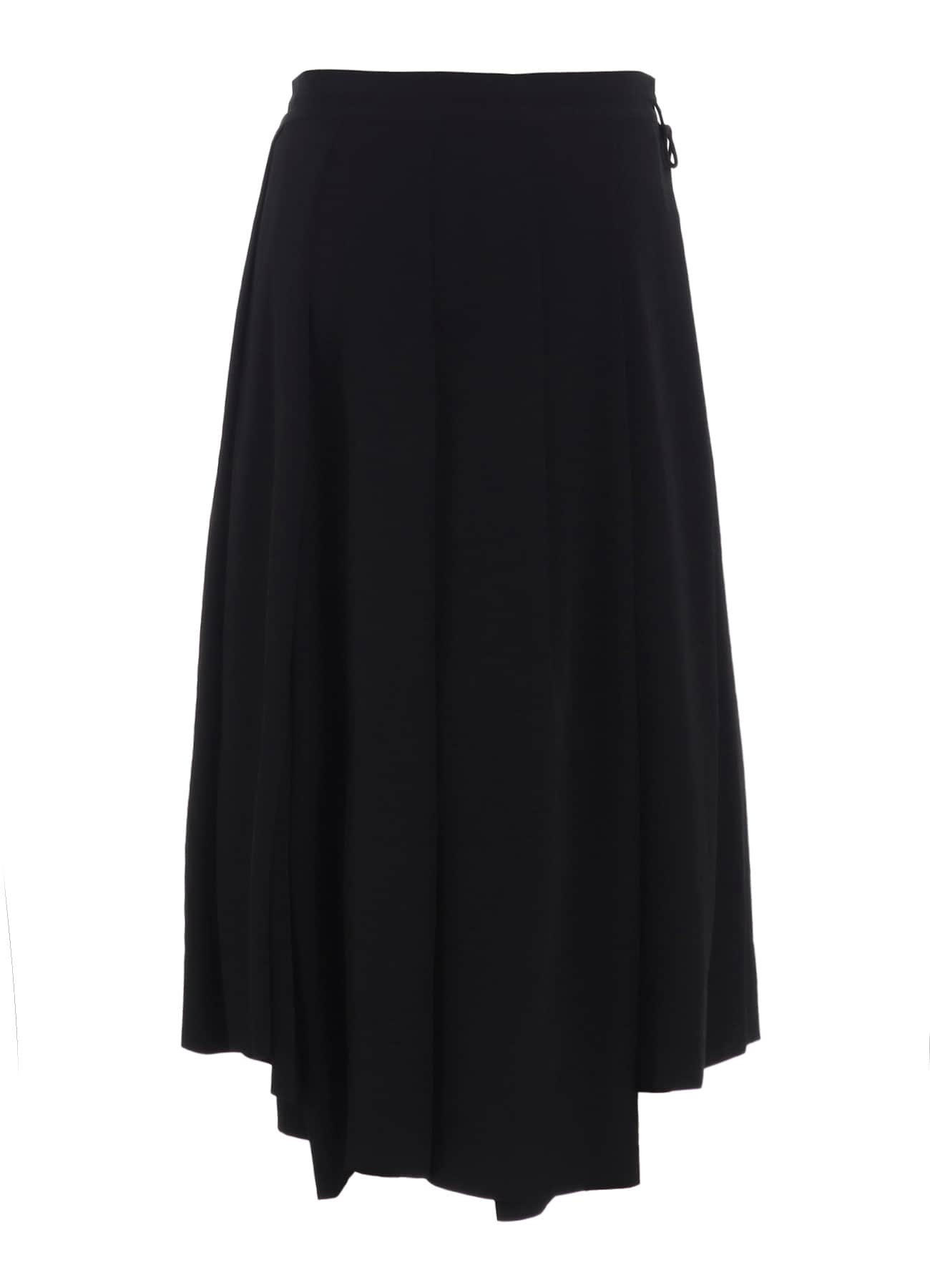 TA/PE CREPE DE CHINE UNBALANCED TUCK SKIRT