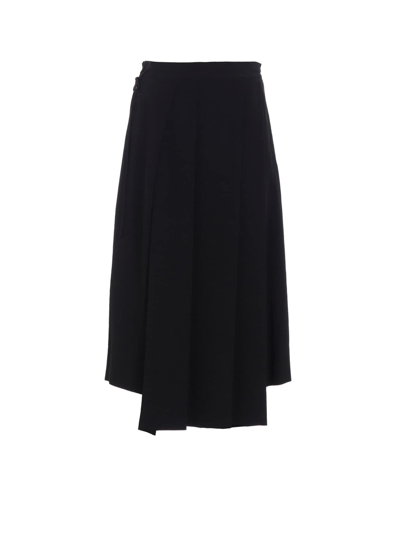TA/PE CREPE DE CHINE UNBALANCED TUCK SKIRT