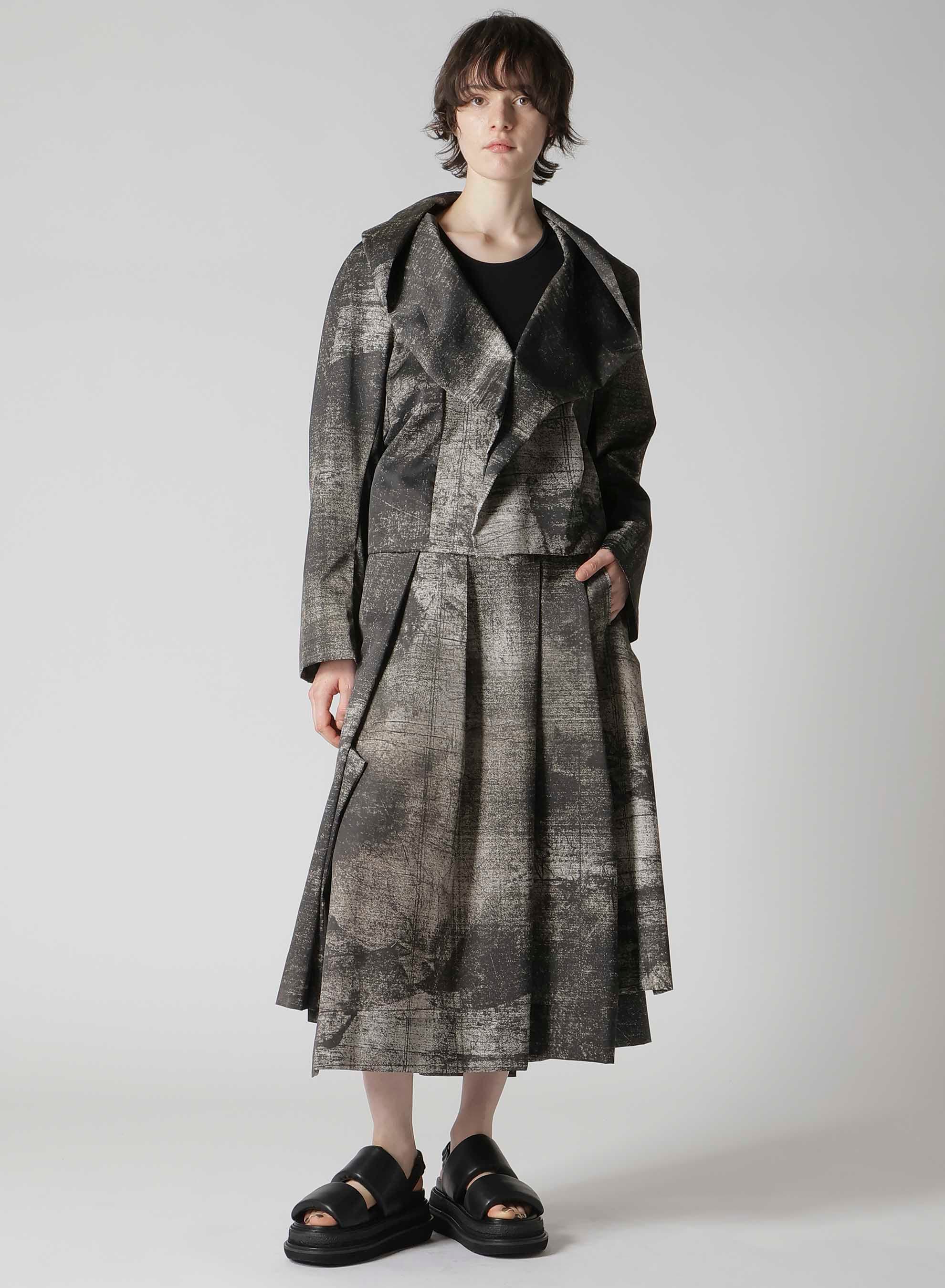 WALL PT UNBALANCED TUCK SKIRT