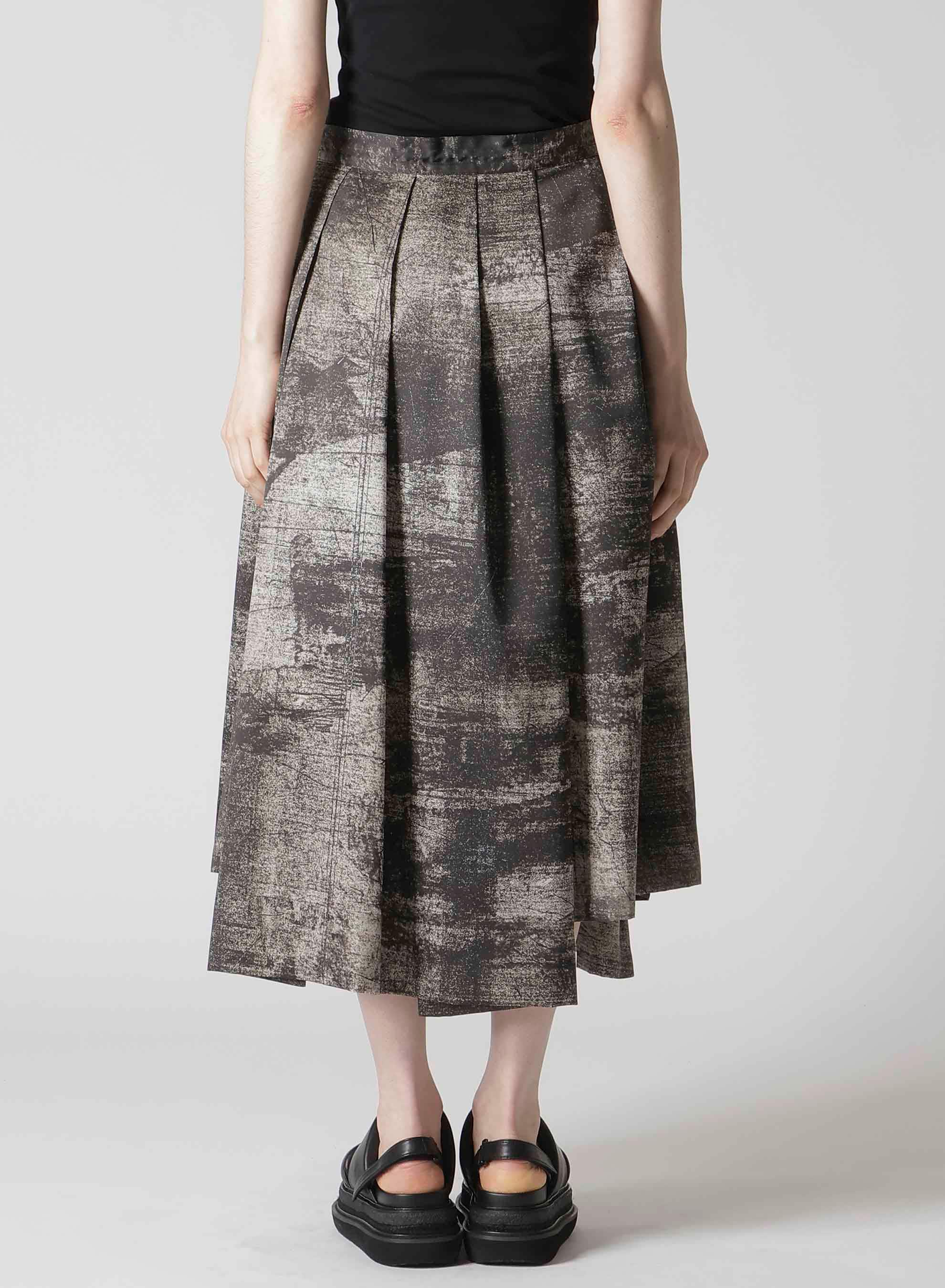 WALL PT UNBALANCED TUCK SKIRT