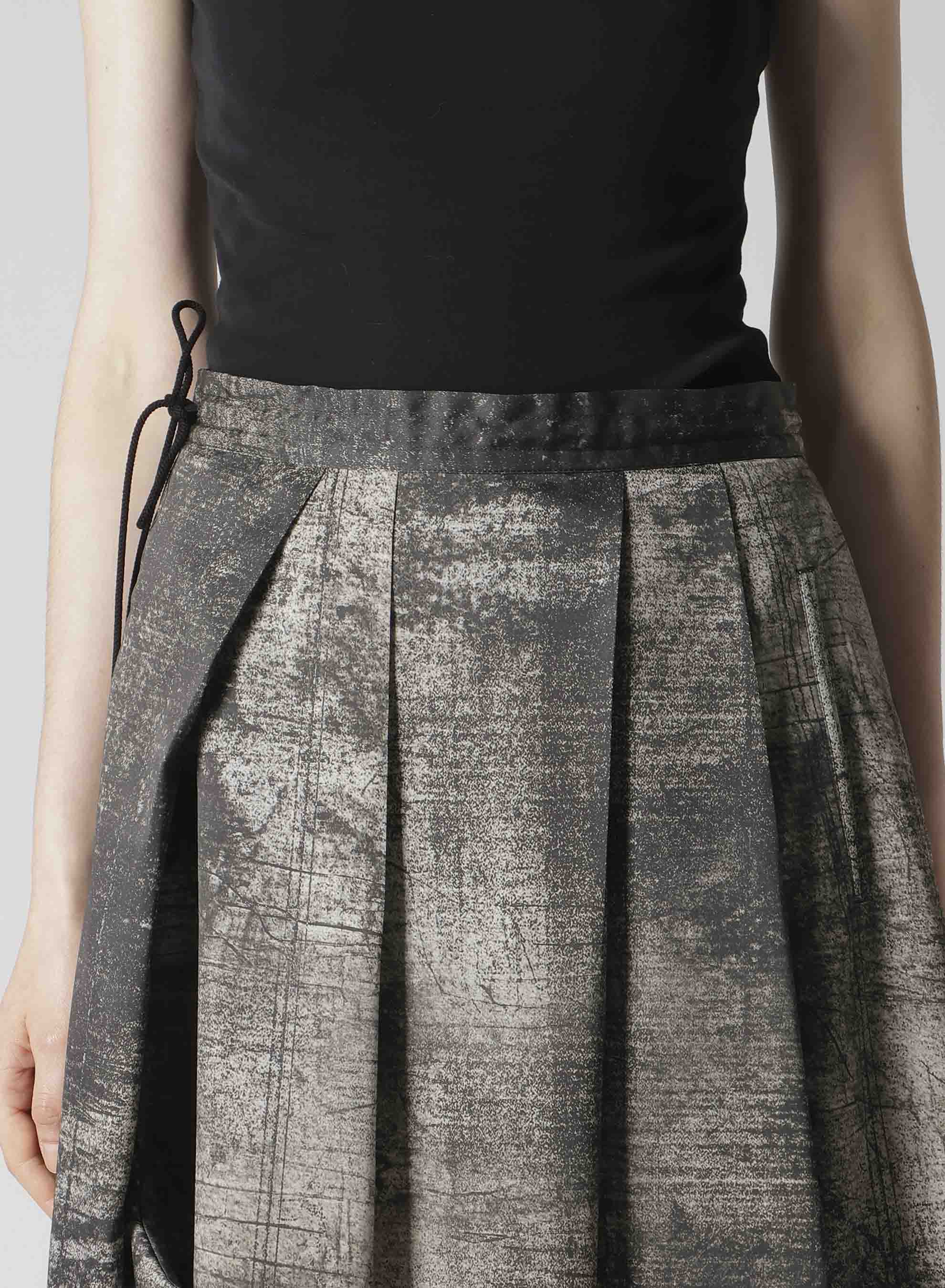 WALL PT UNBALANCED TUCK SKIRT