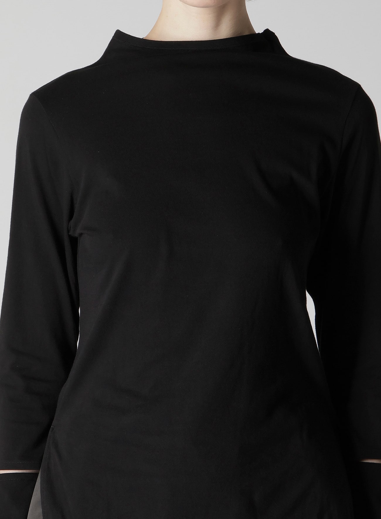 COTTON SINGLE JERSEY SLIT DETAIL T