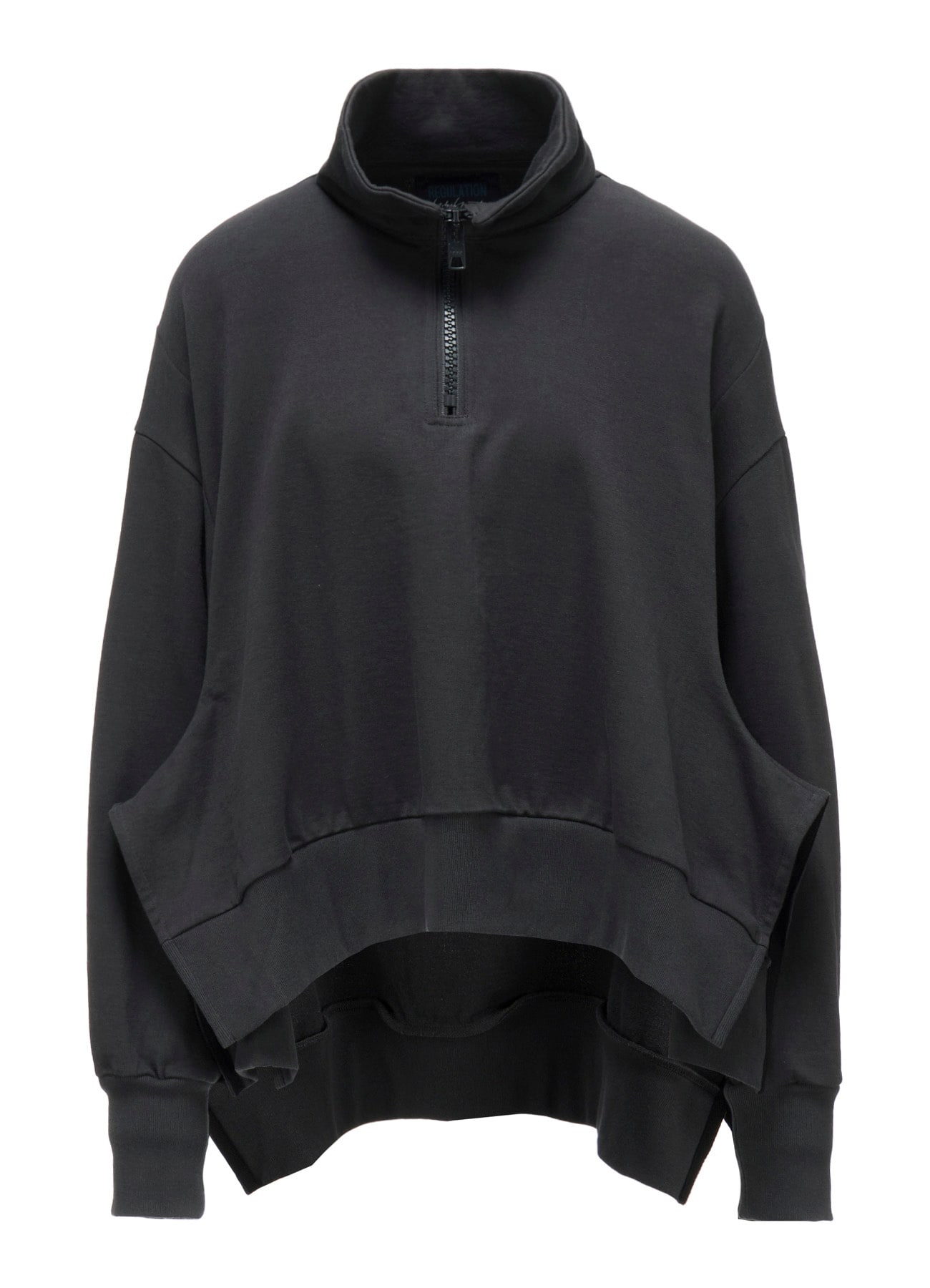 HEAVY WEIGHT FRENCH TERRY FLARED HALF-ZIP PULLOVER