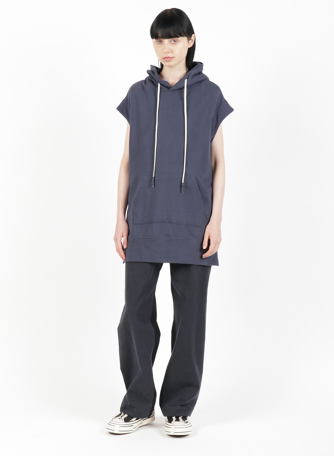 GAUZE FLEECY LINING R-HOODIE SWEAT