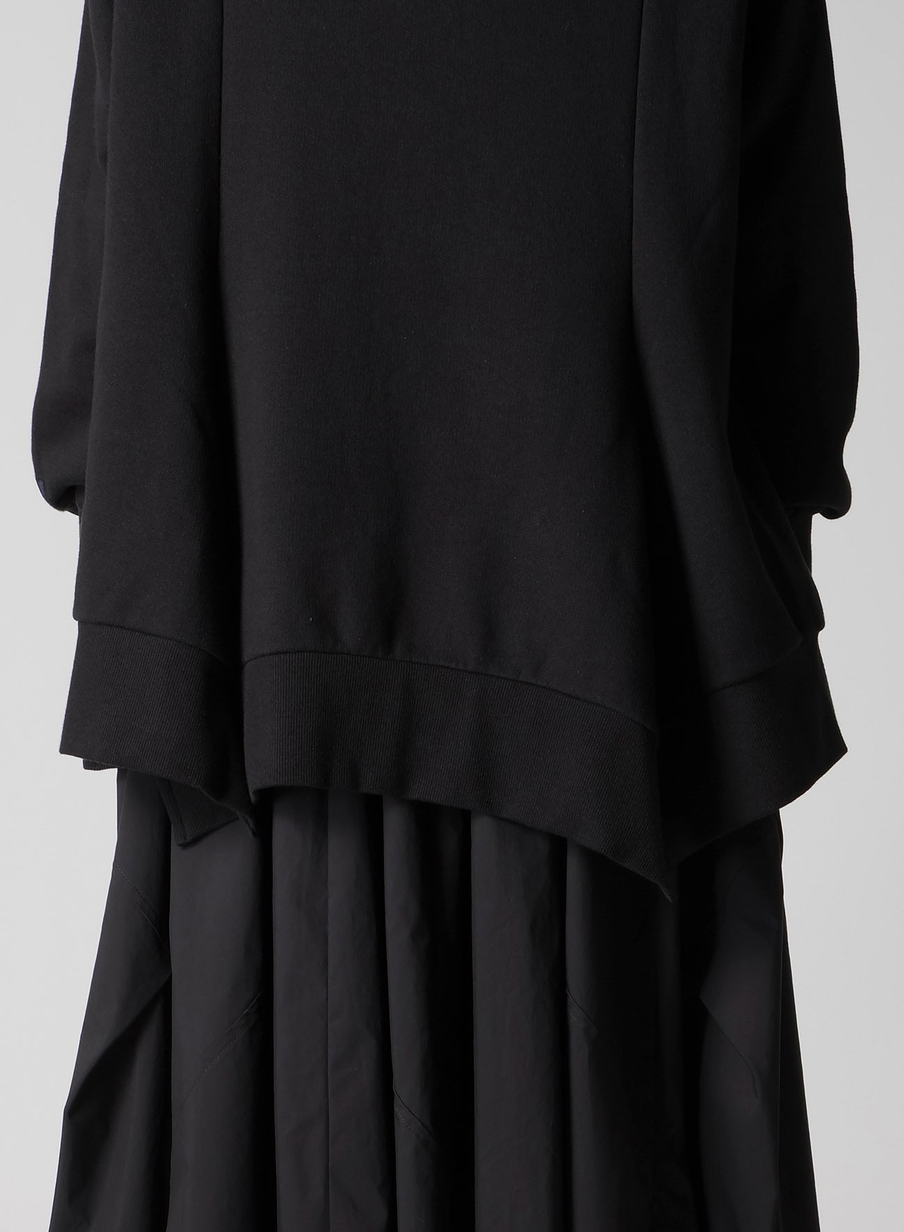 Liy/C FRENCH TERRY FLARED HOODIE