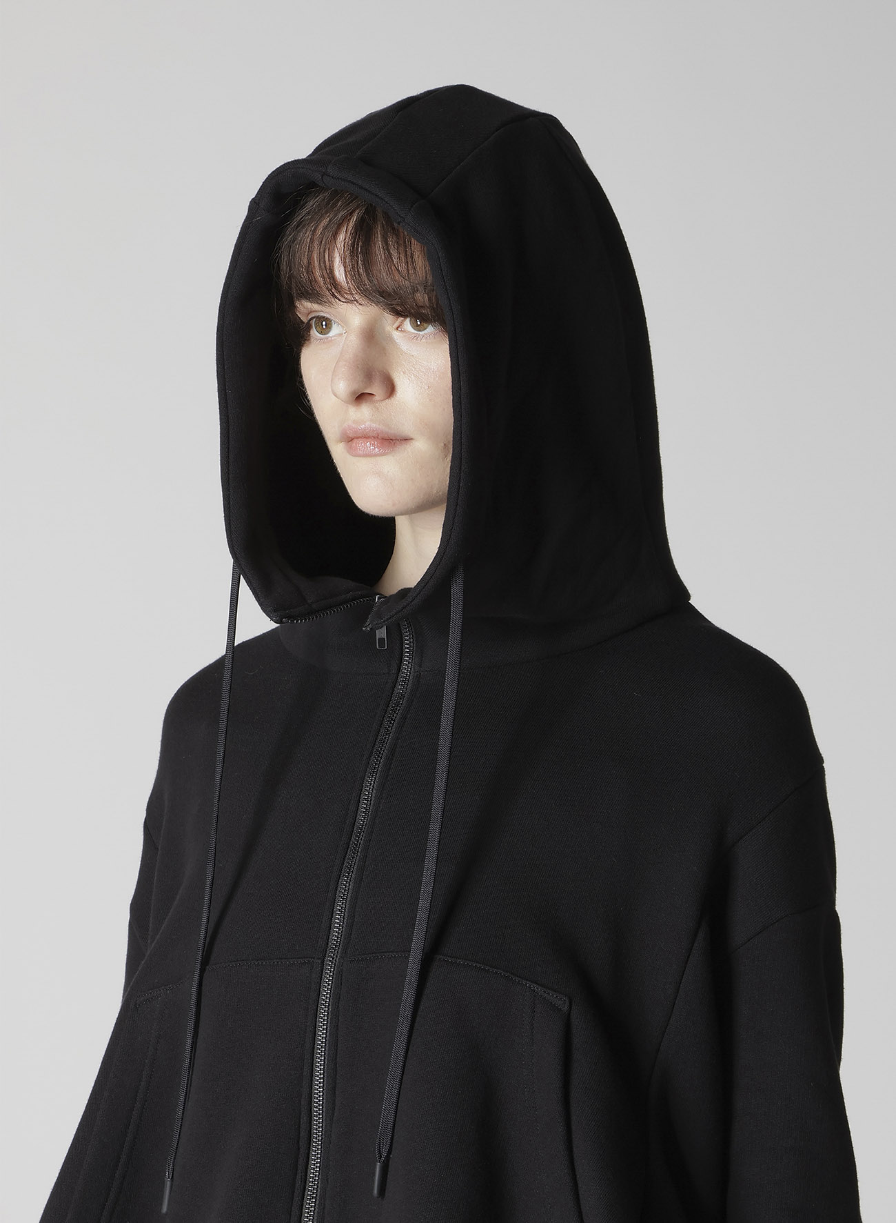Liy/C FRENCH TERRY FLARED HOODIE